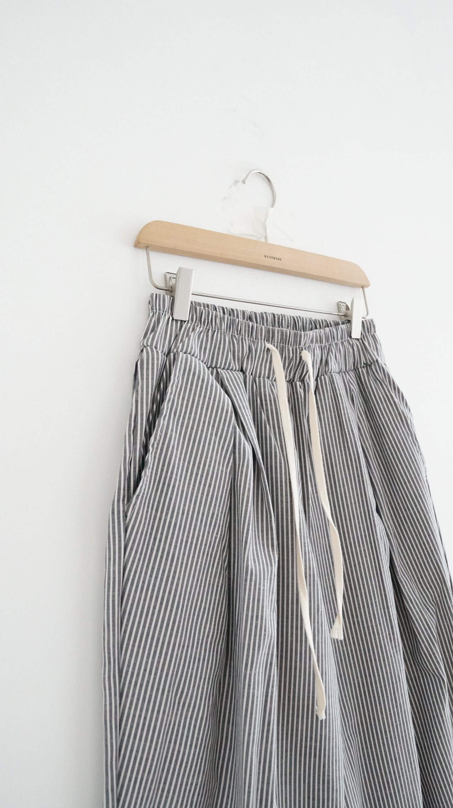 cool striped pants in black