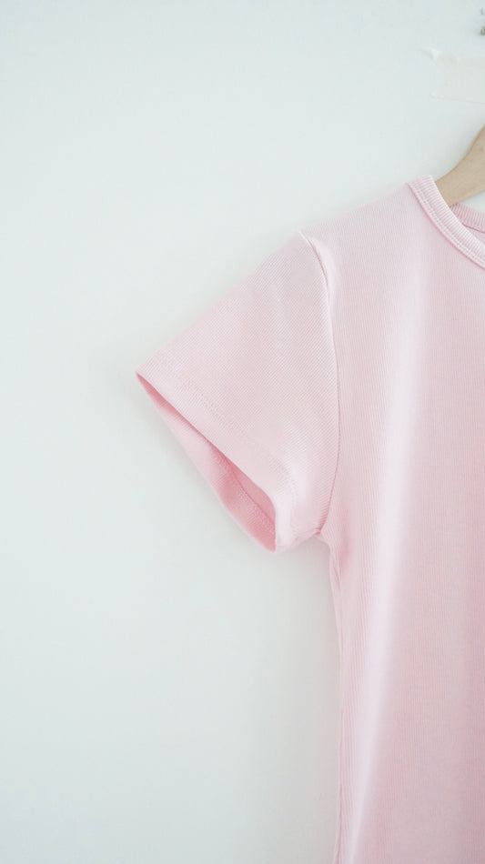 basic colorful skinny tee in pink (pre-order)