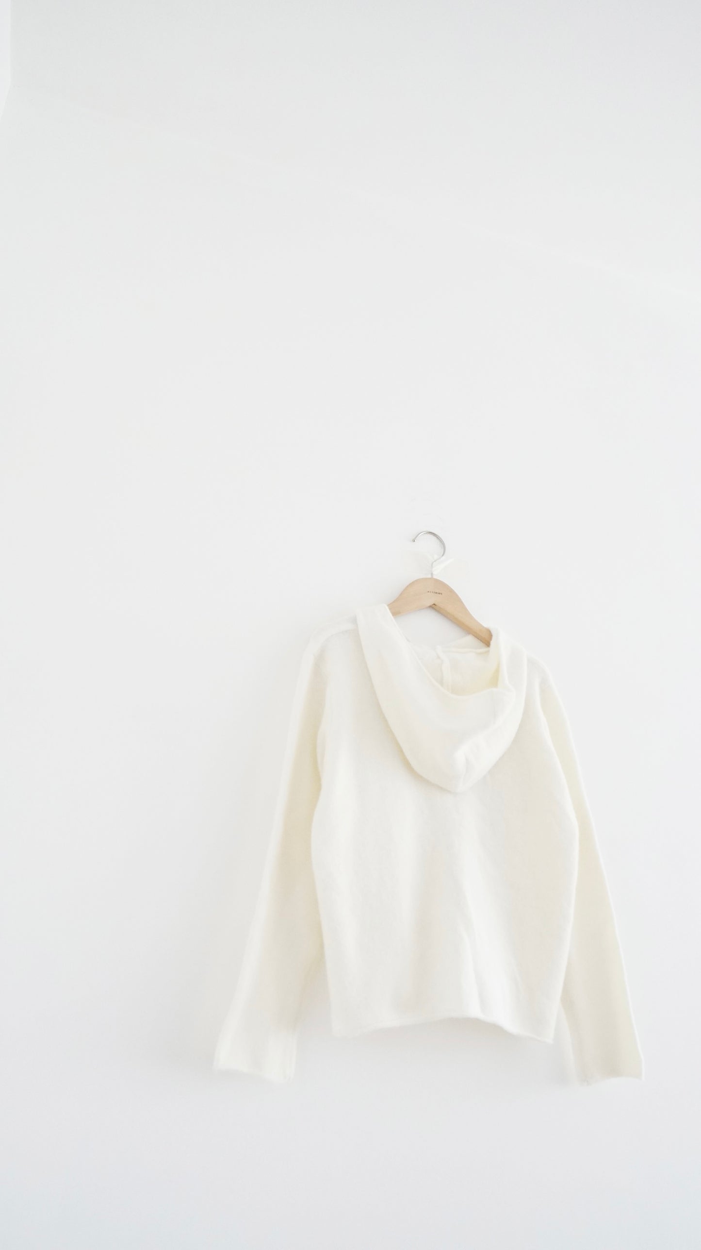 piano wool ease hoodie in ivory (pre-order)
