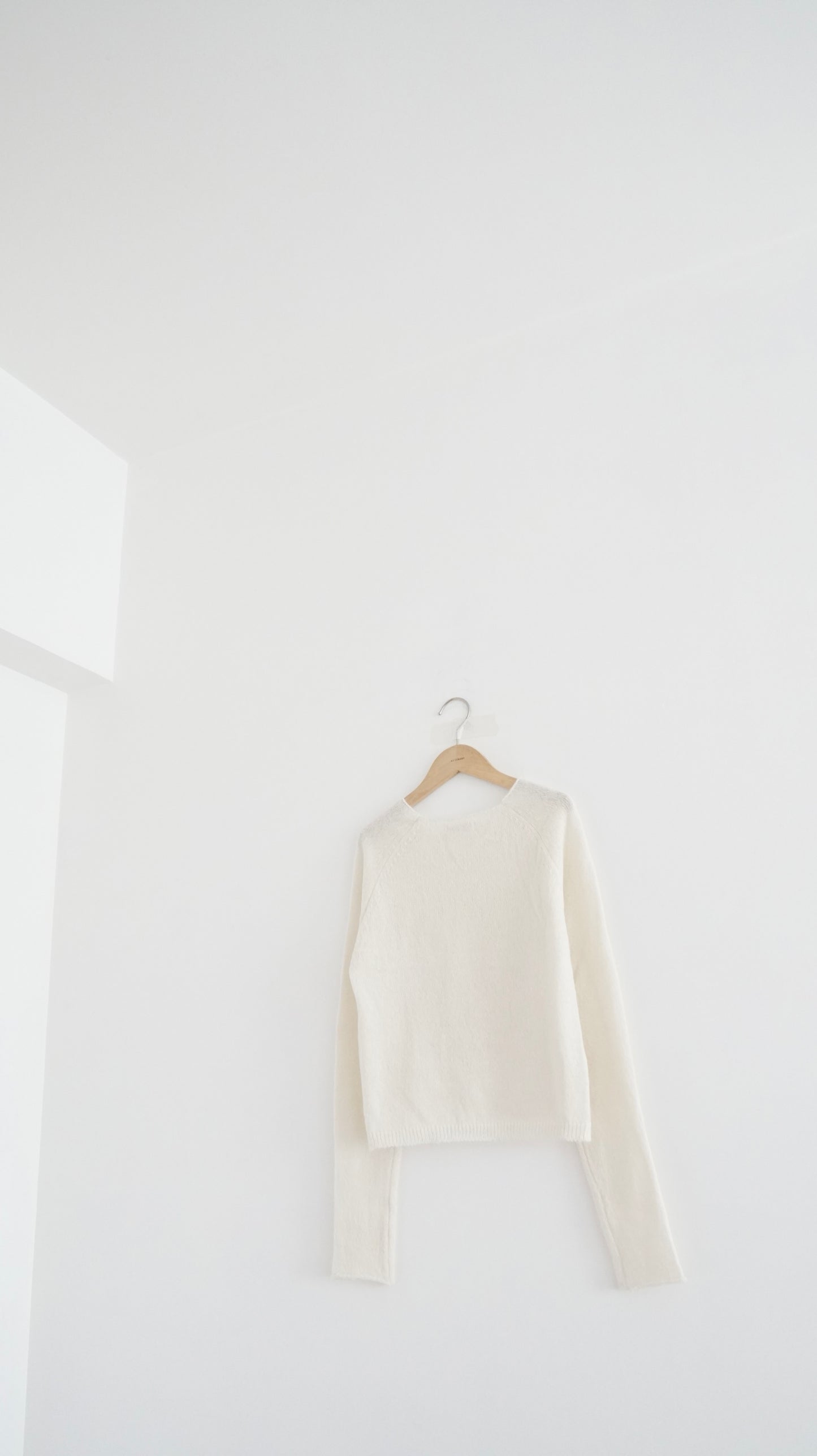lyon horn-sleeve knit in ivory (pre-order)