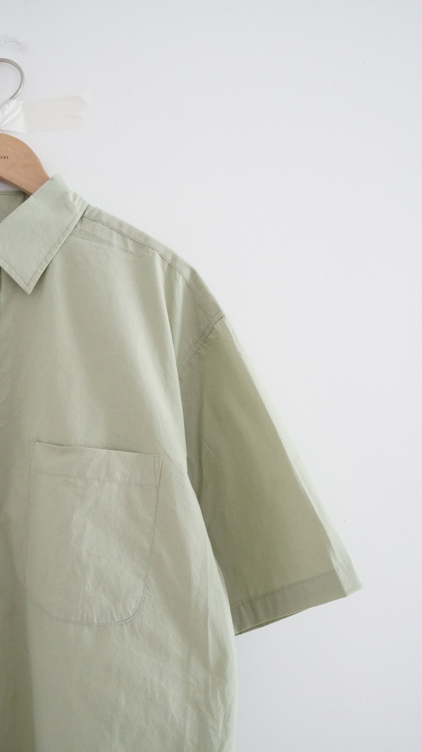 loose short sleeve shirt in sage
