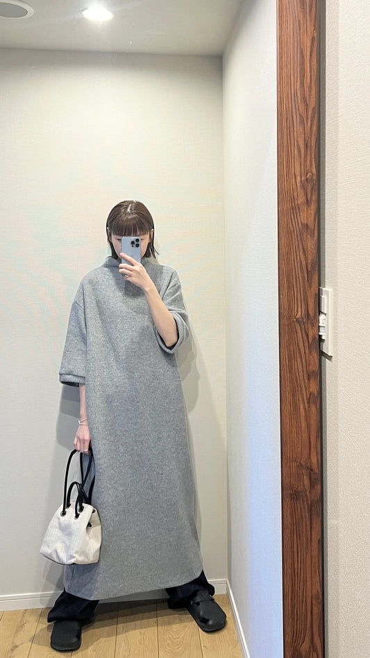 minimalist wool dress