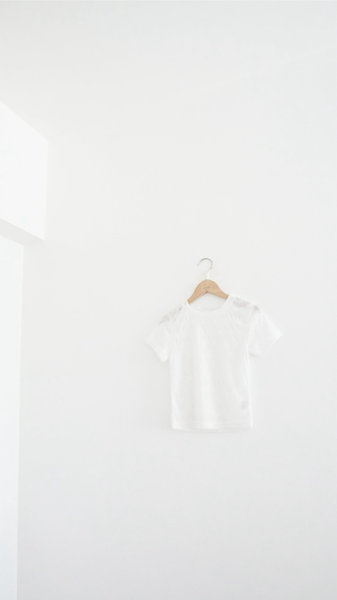 lattice bloom sheer tee in white (pre-order)