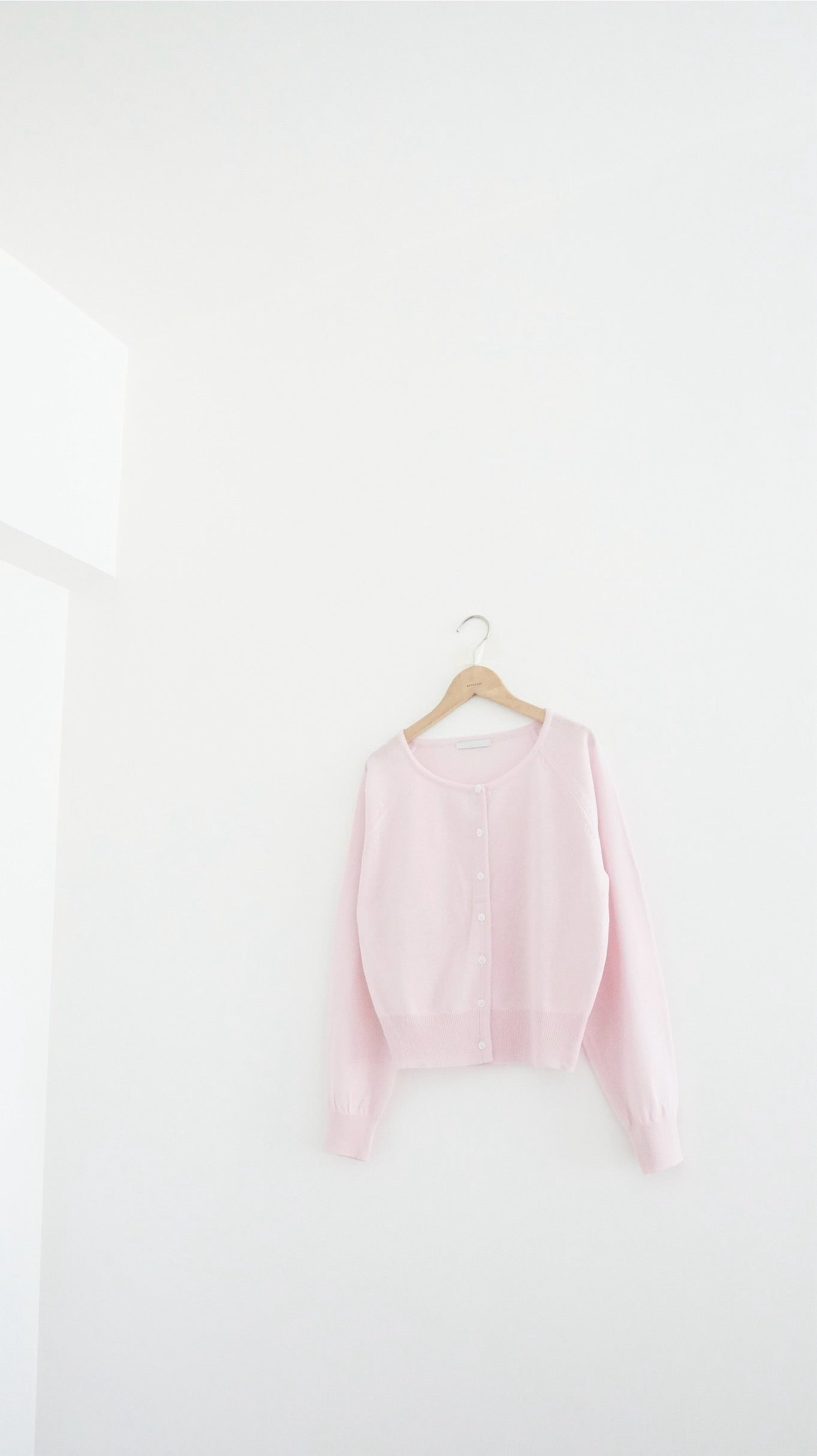 refined sheer cardigan in pink (pre-order)