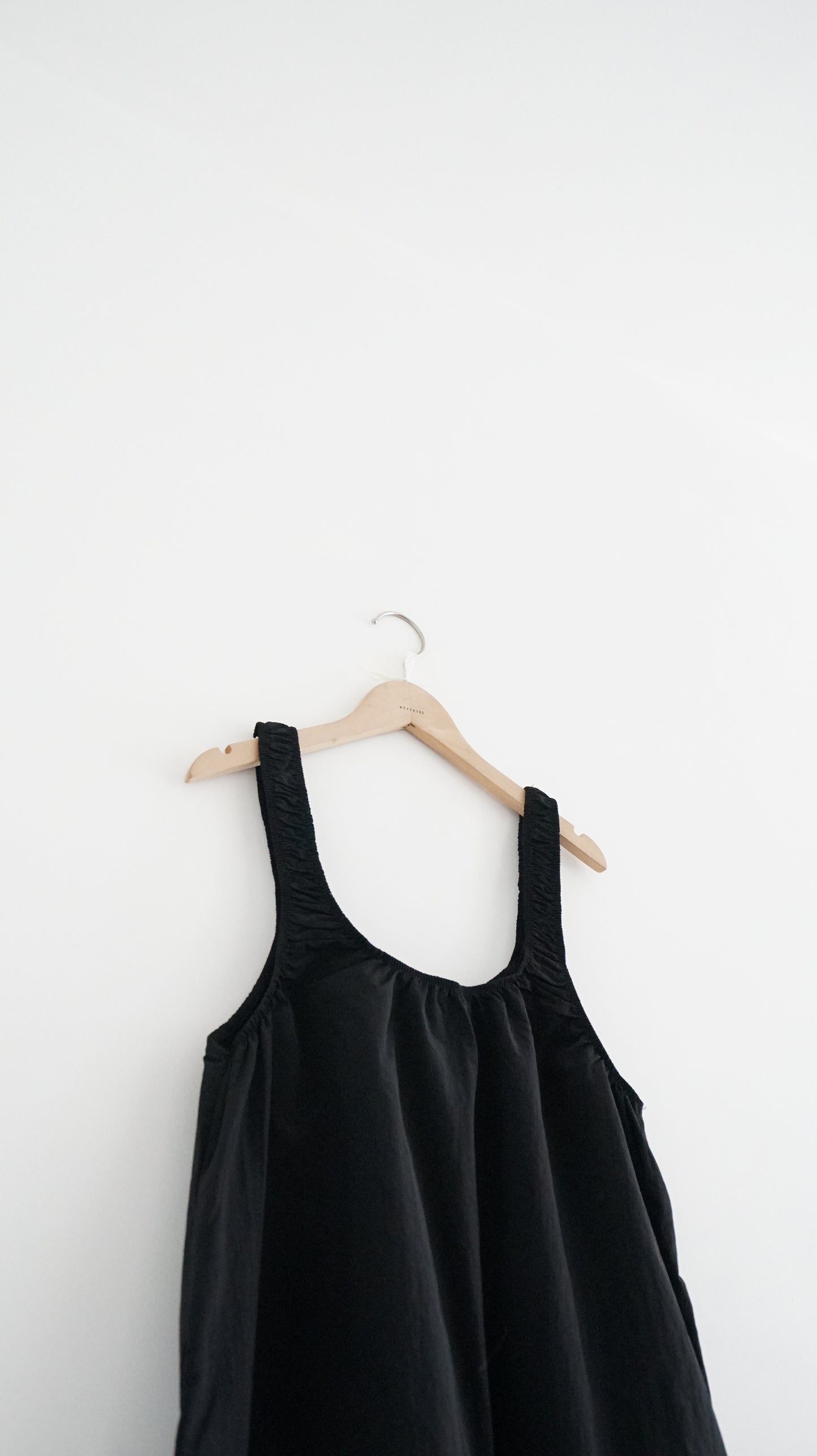 ease a-line tank dress in black (pre-order)