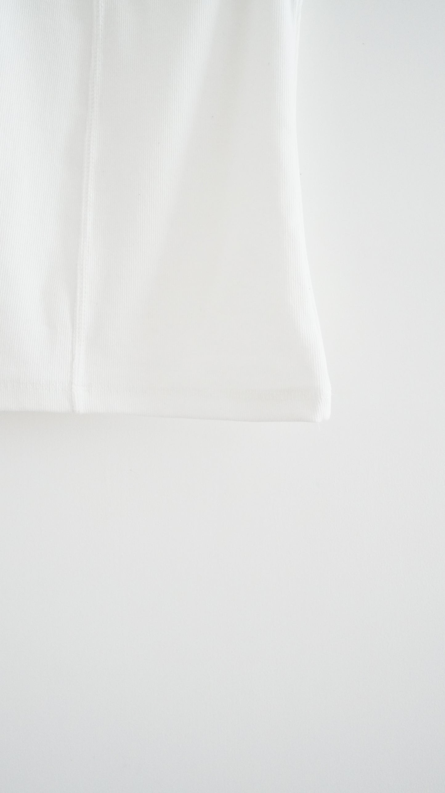 bone cotton tank top in white (pre-order)
