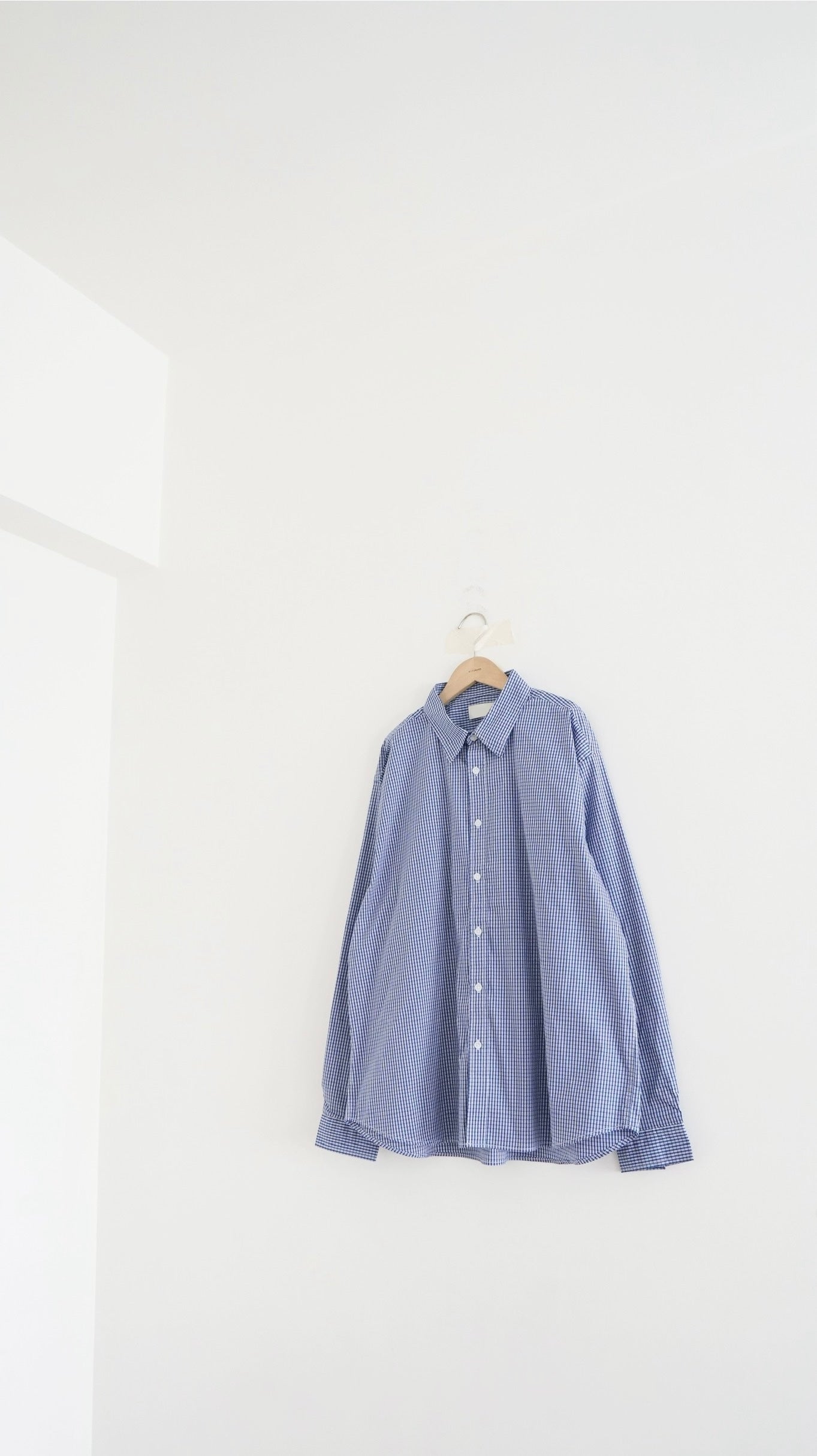 nara check shirt in blue (pre-order)
