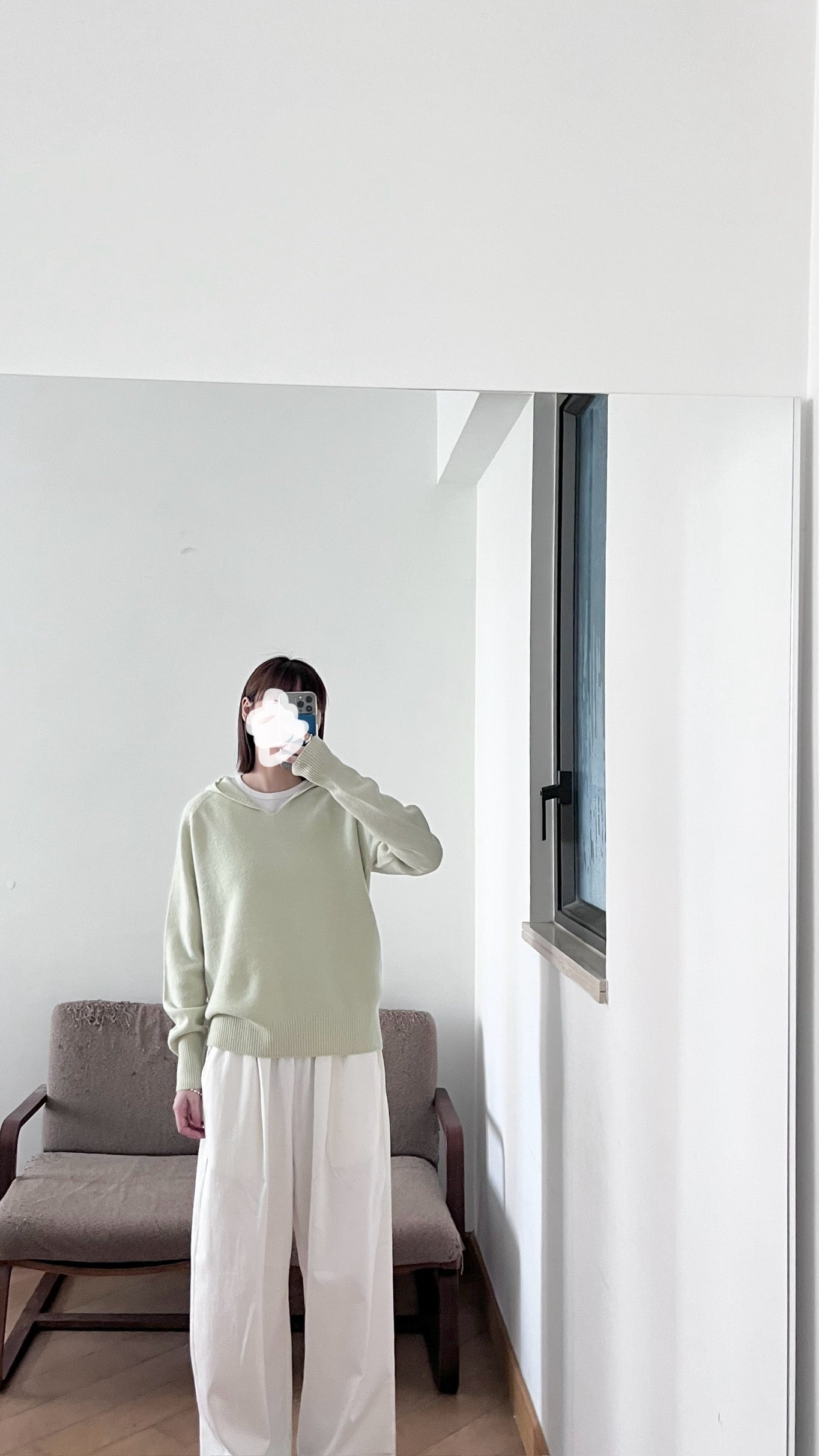 spring hoodies tee in mint (pre-order)