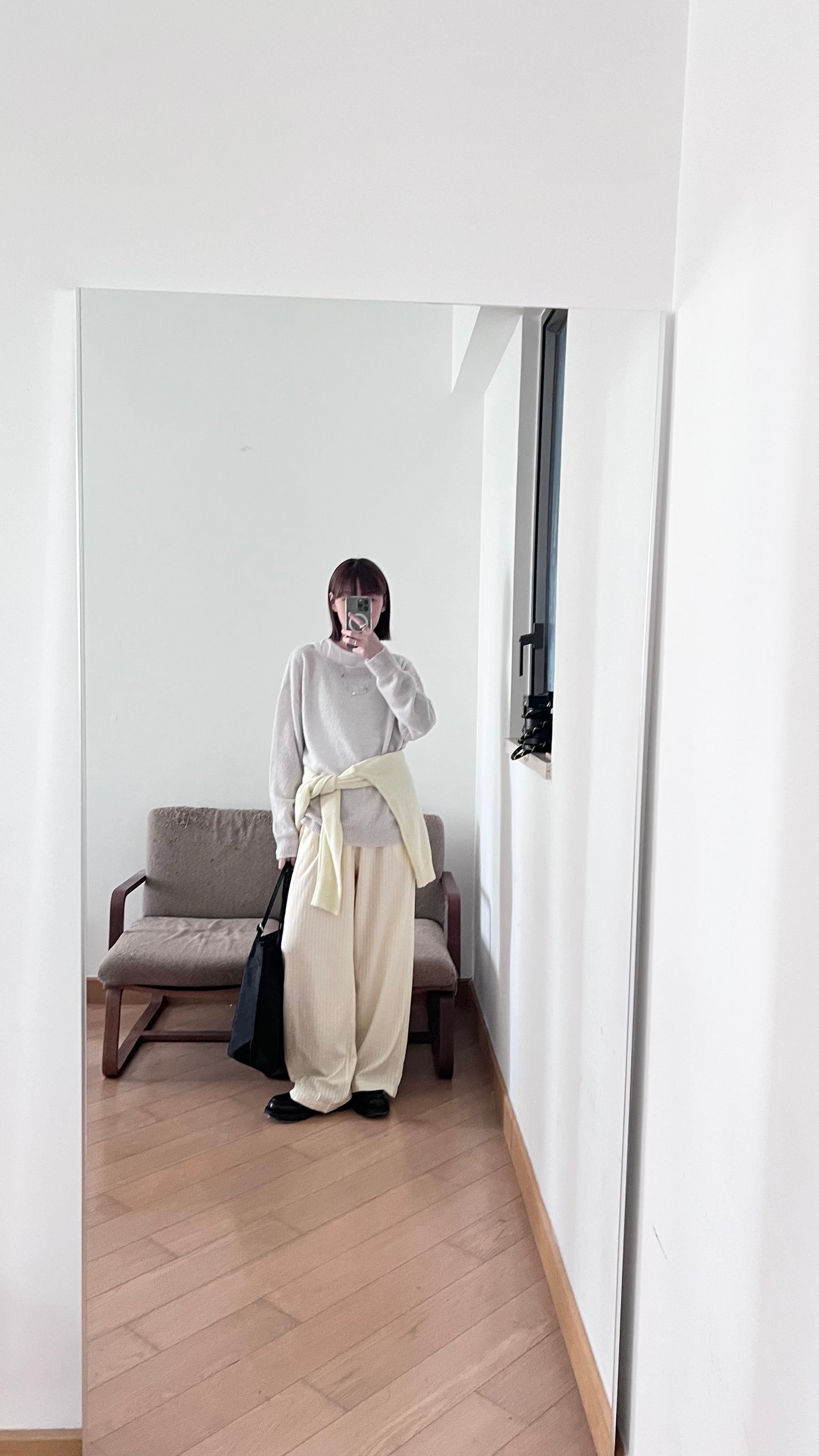 spring sheer sweater in light grey (pre-order)