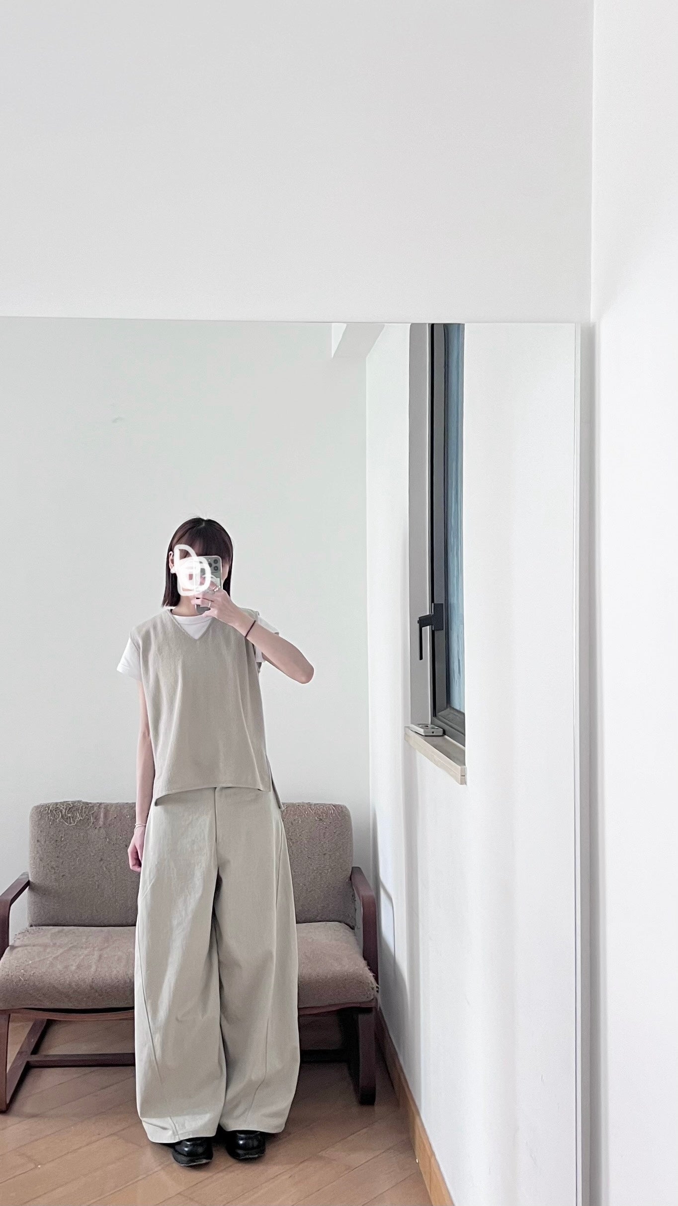 ebisu pants in mint grey