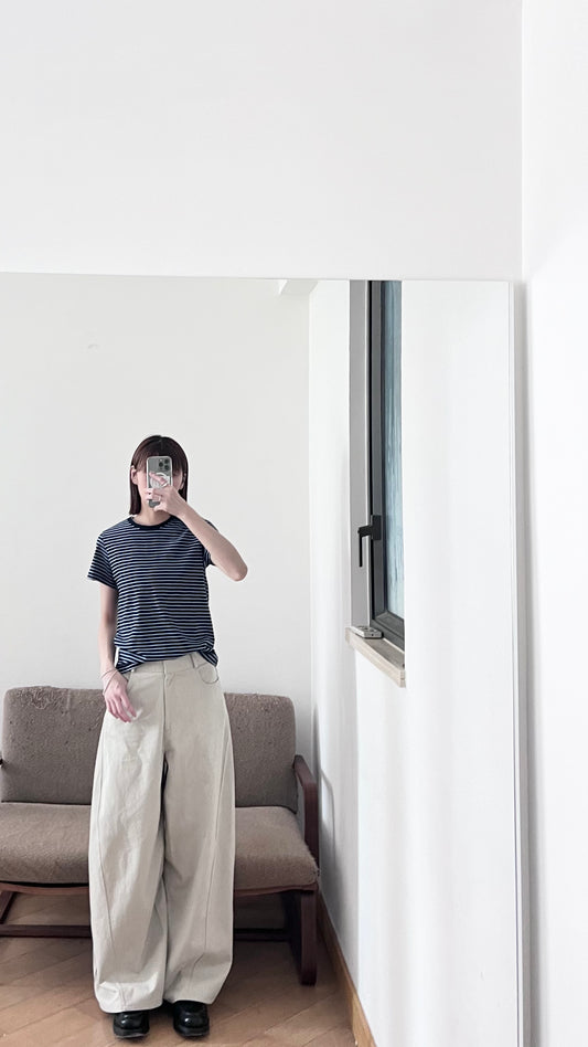 basic stripe tee in navy (pre-order)