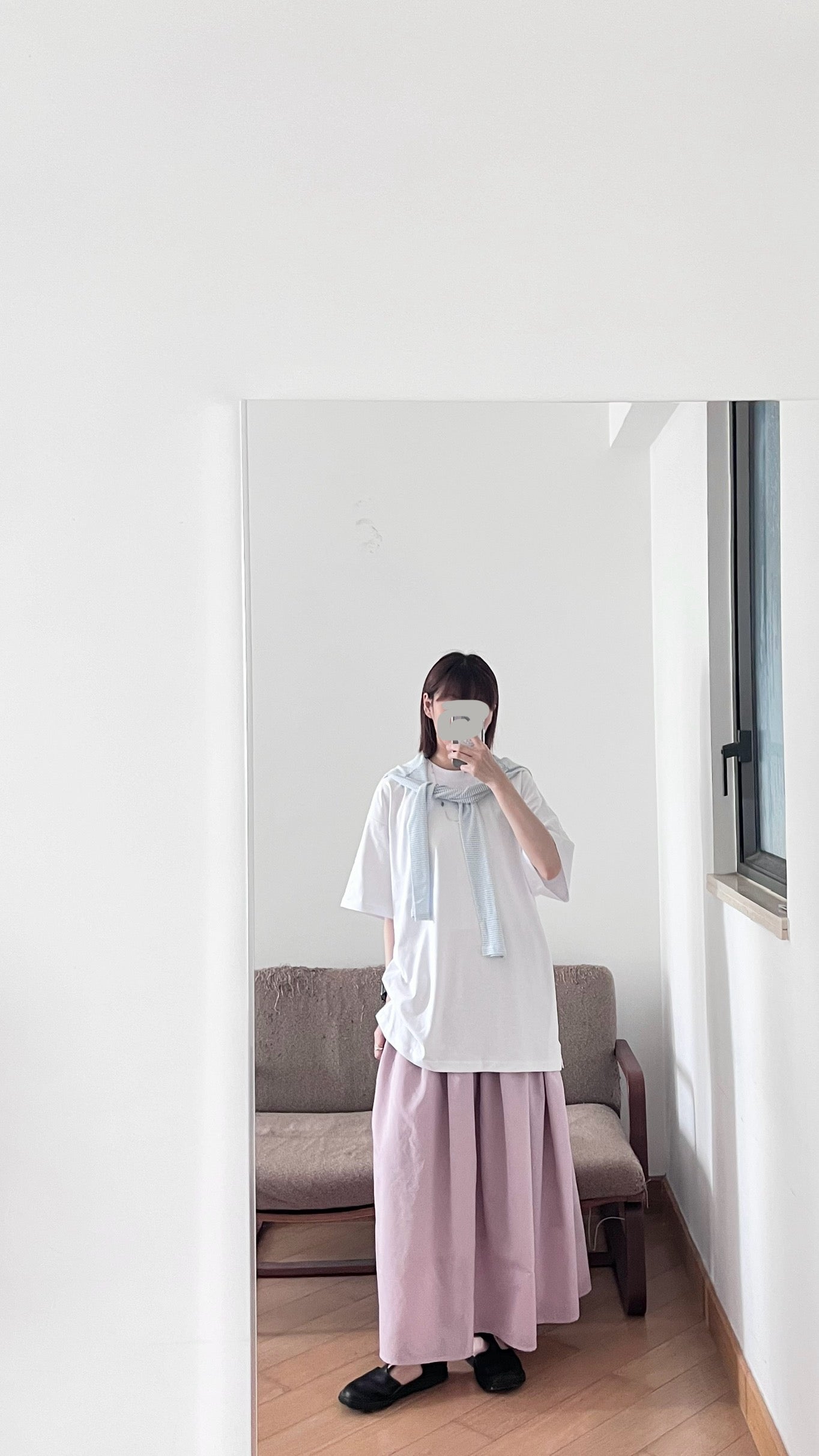 gender free coolease oversized tee in white (pre-order)