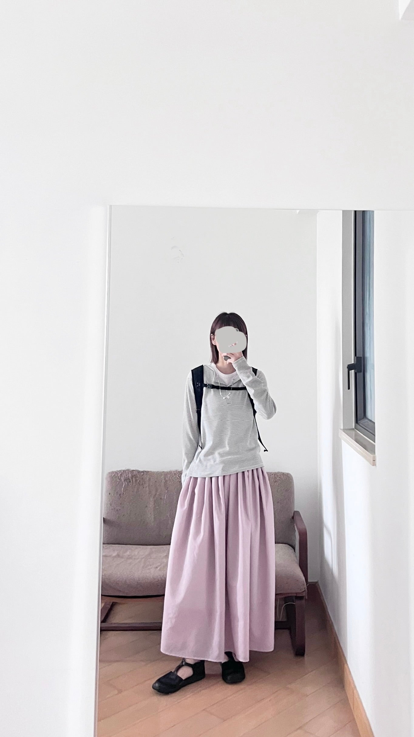 veil striped tee in brown (pre-order)