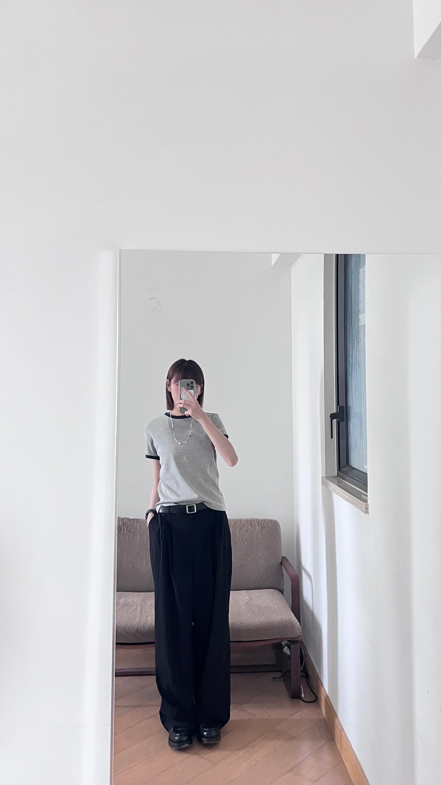 cleanline contrast tee in grey (pre-order)