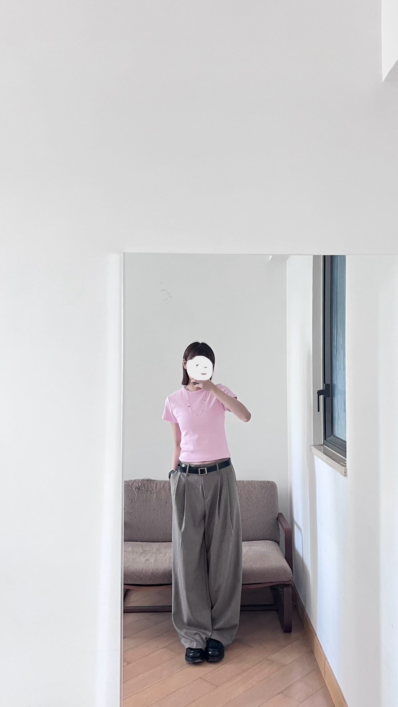 basic colorful skinny tee in pink (pre-order)