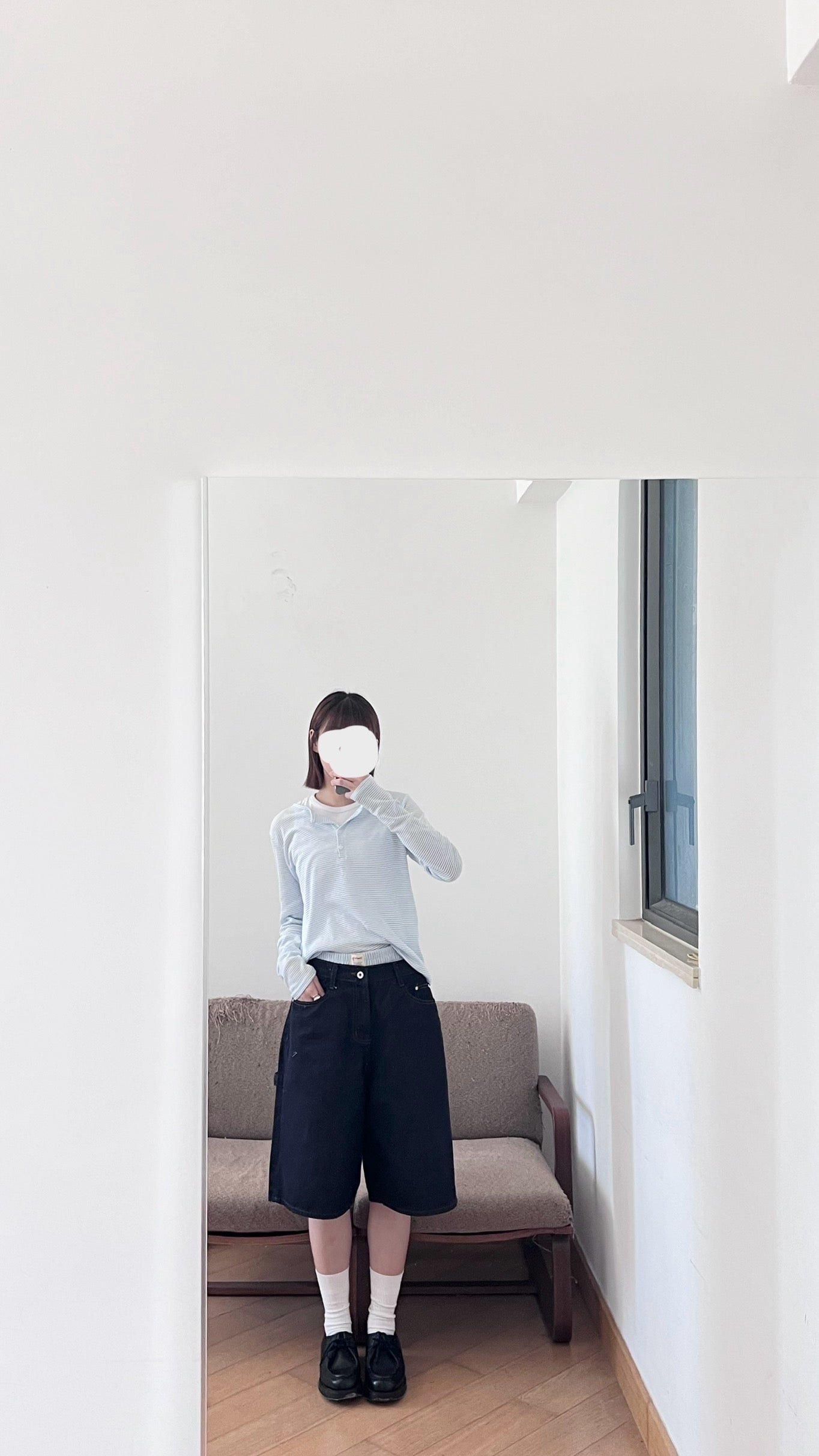 non-fade denim cutoffs (pre-order)
