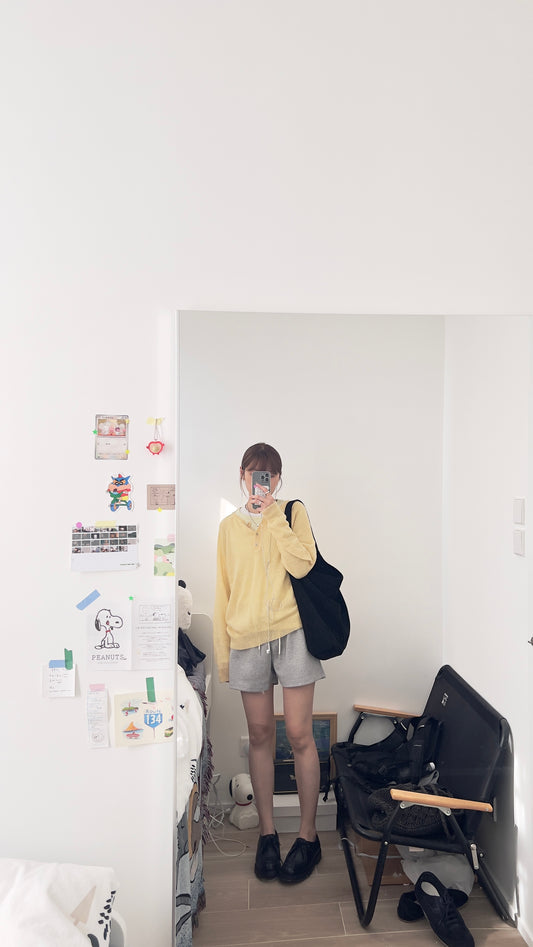 the romy sport shorts in grey (pre-order)