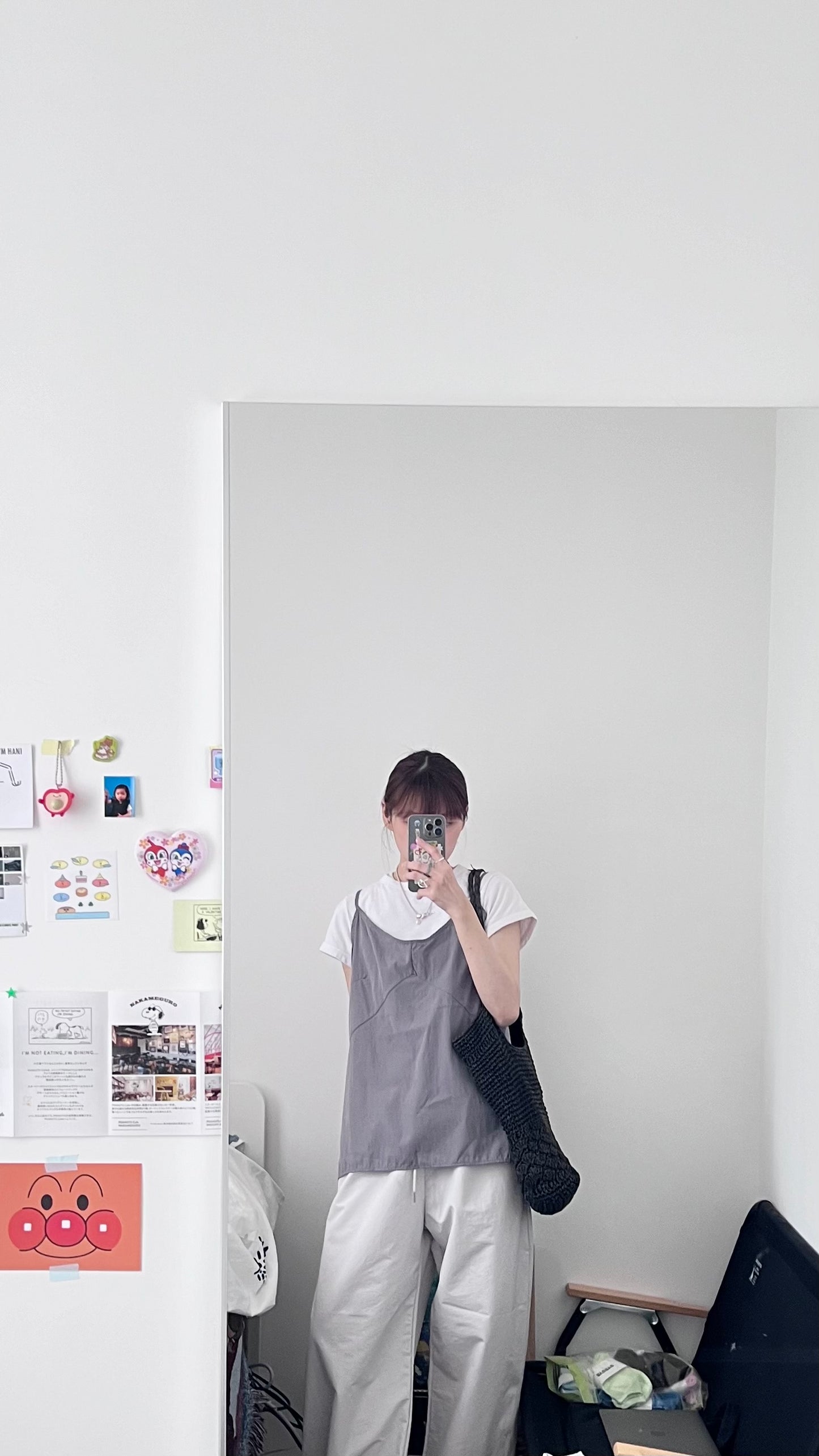 elara a-line camisole in charcoal (pre-order)