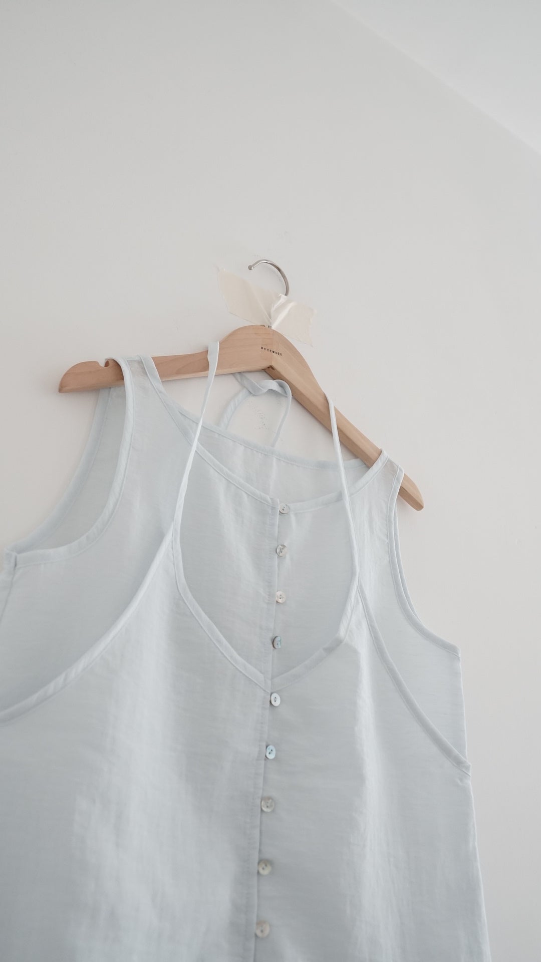 pearl sheer layering top set in sora (pre-order)