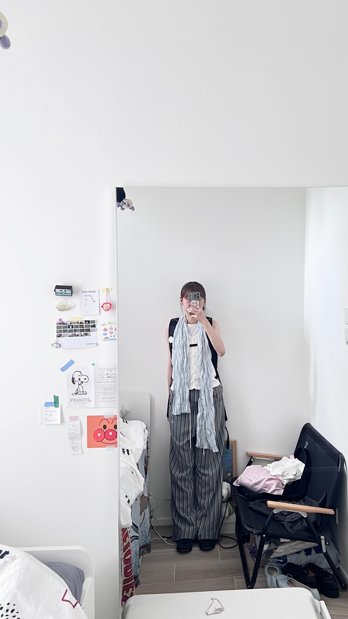 Leon cookies button tank top in white (pre-order)