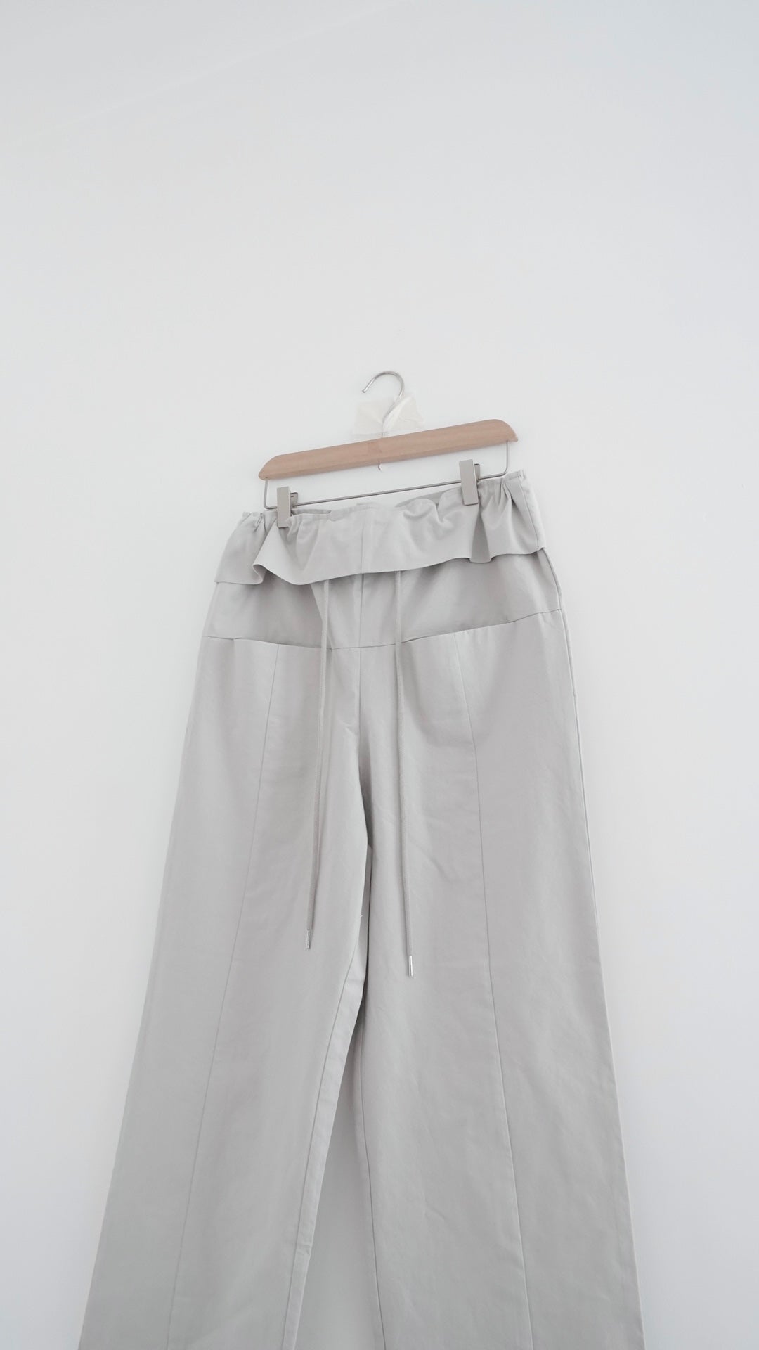voss high end low waist vintage pants in grey (pre-order)
