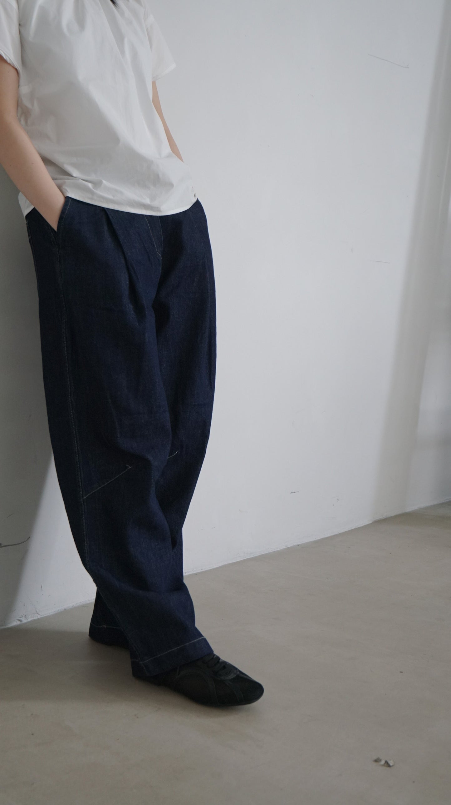 meeemorr classic denim pants