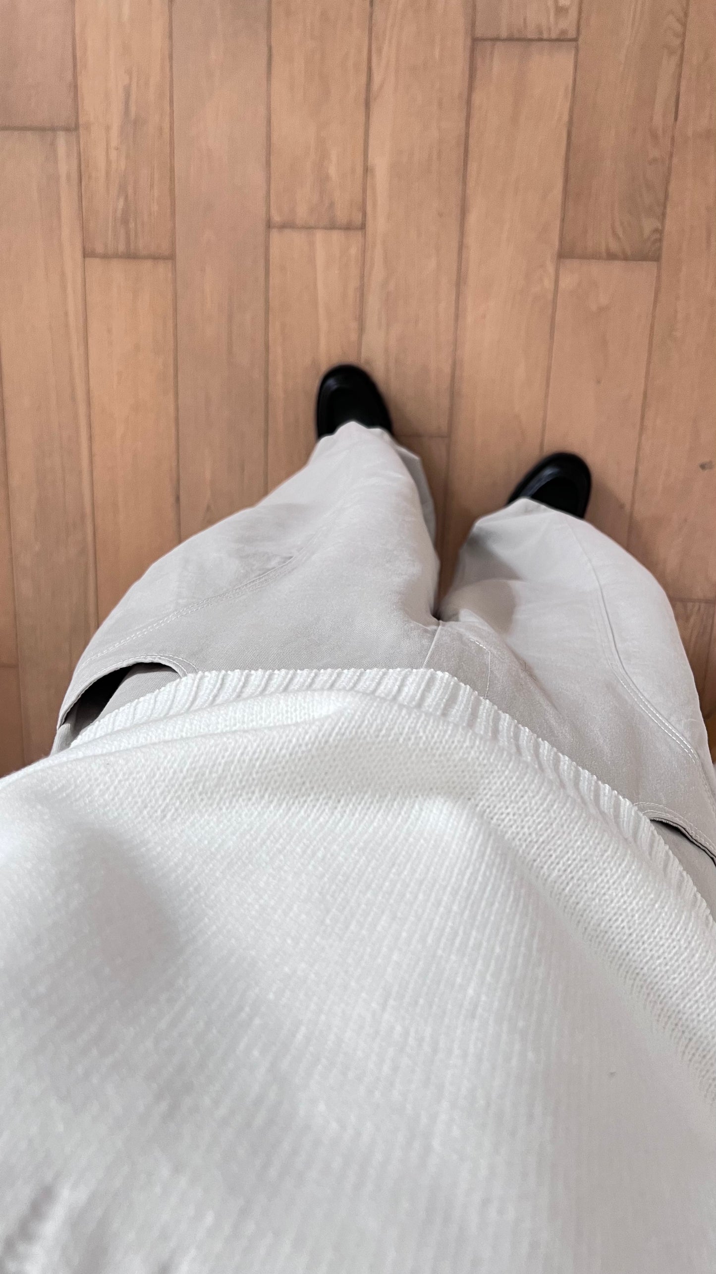 luka balloon wide pants in light grey