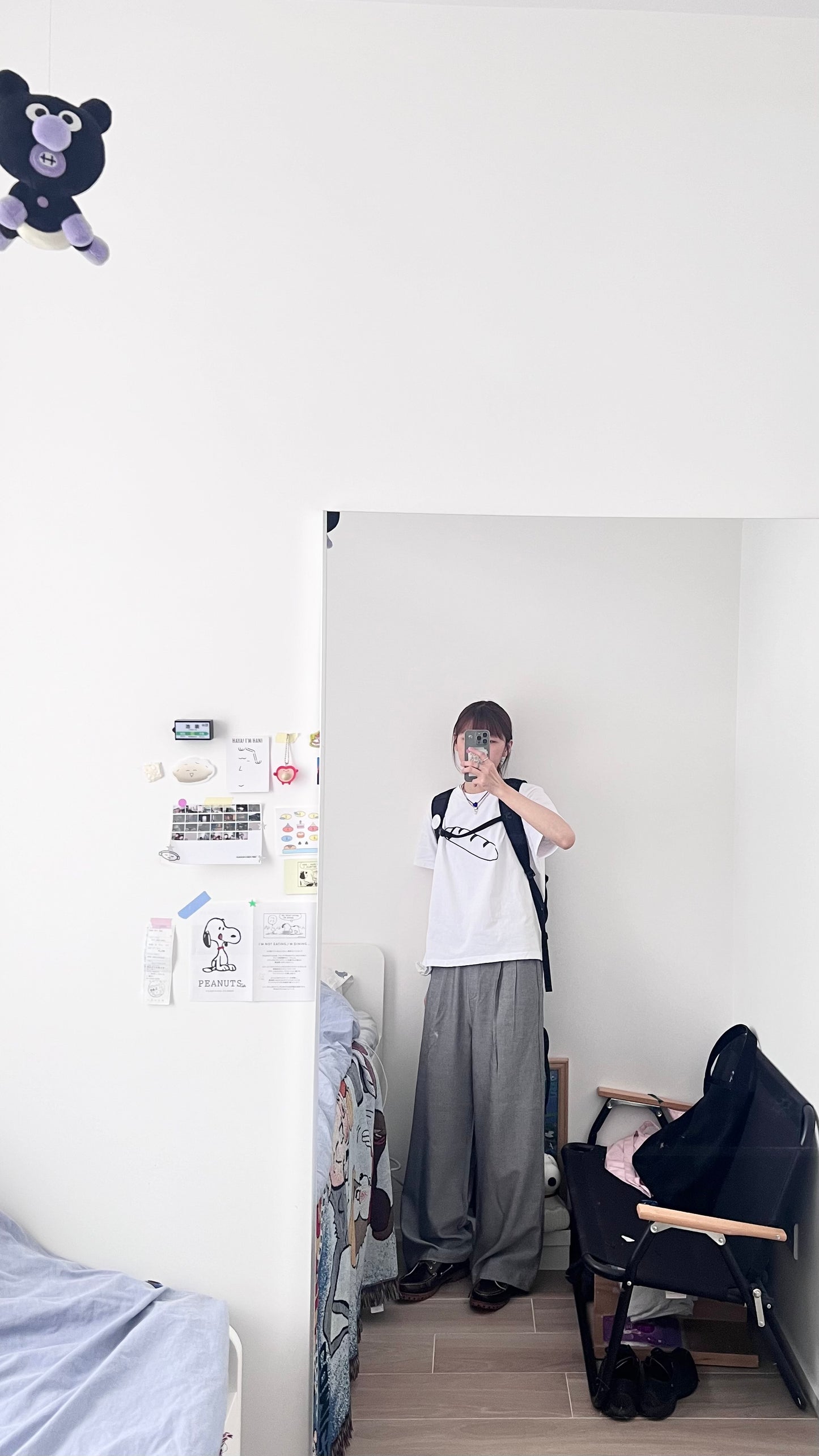 acre double pleat tailored wide-leg trousers in grey (pre-order)