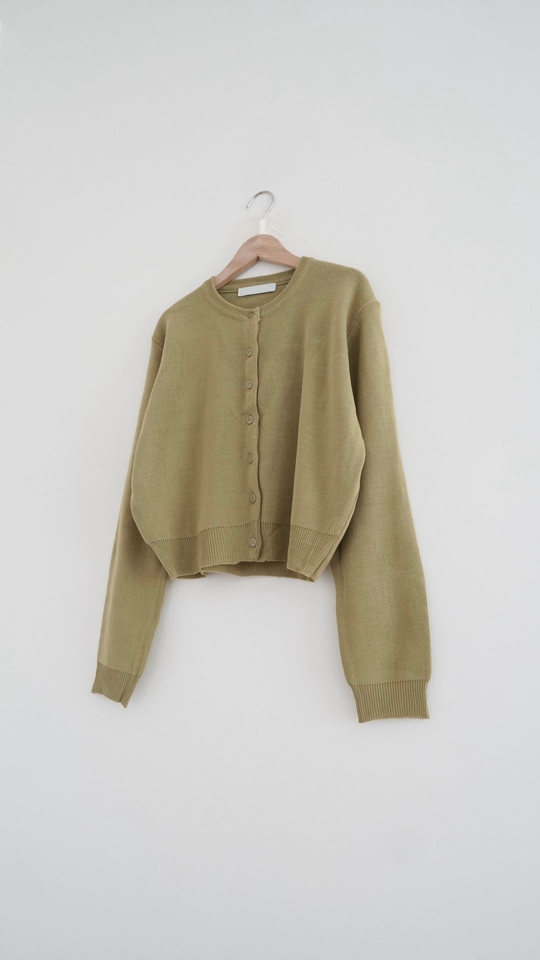 mizu classic cardigan in olive (pre-order)