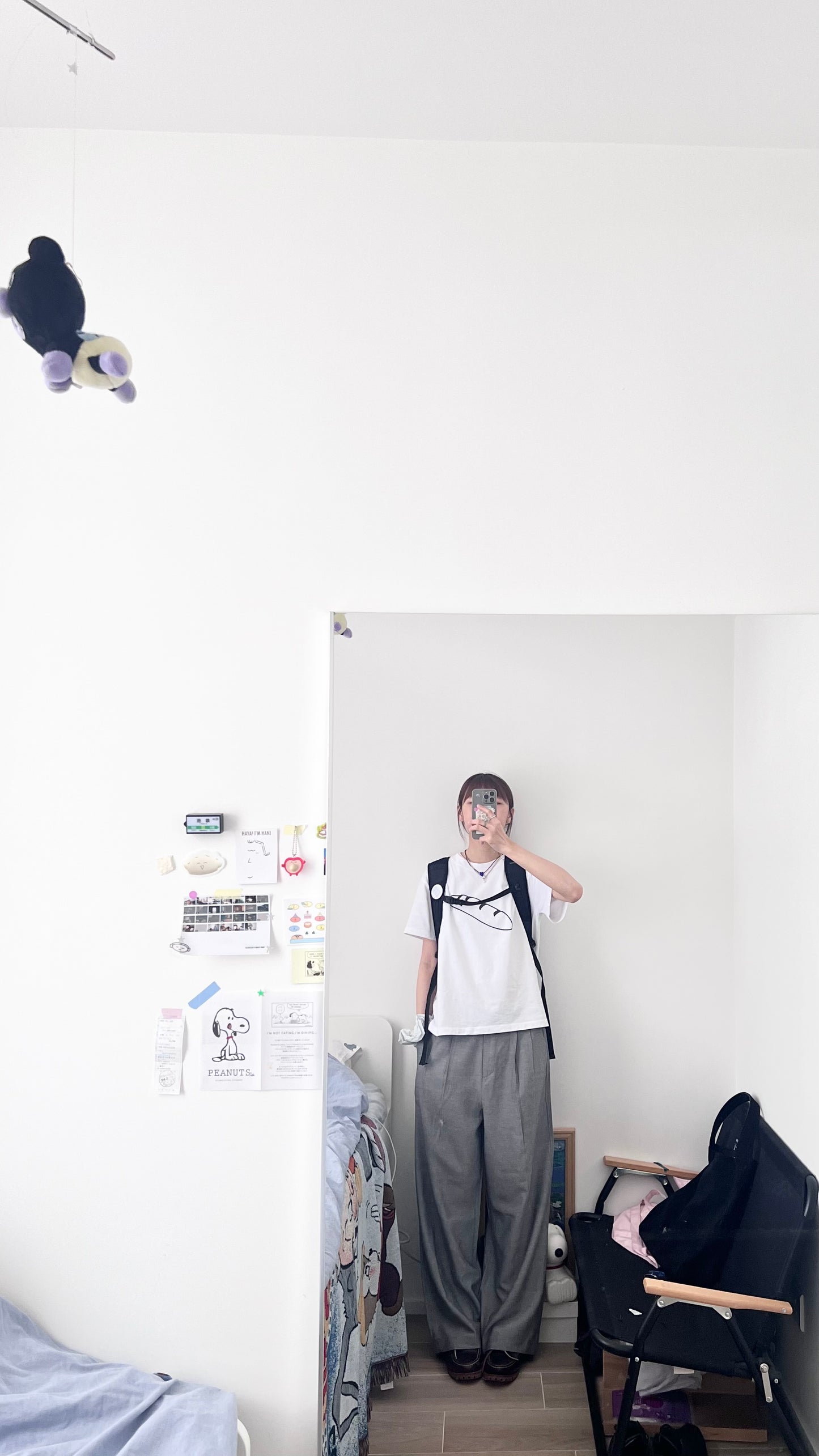 パン tee in white (pre-order)
