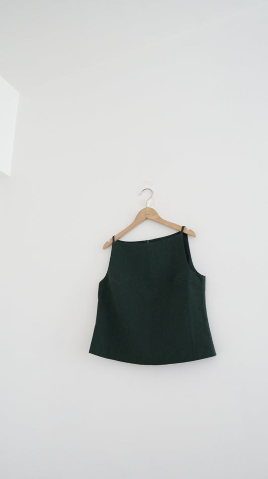 sally tank top in green