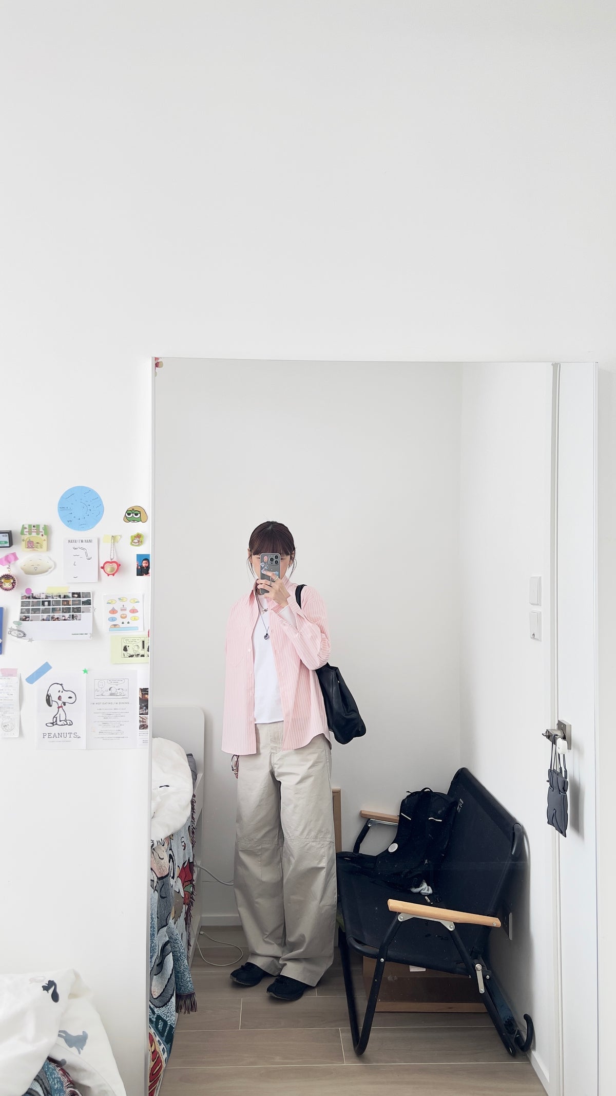 rei everyday striped shirt in pink (pre-order)