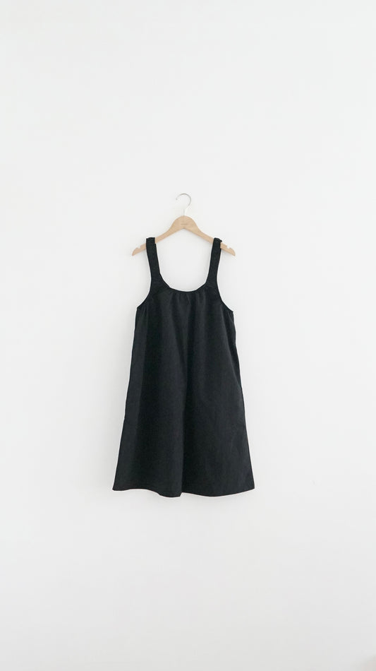 ease a-line tank dress in black (pre-order)