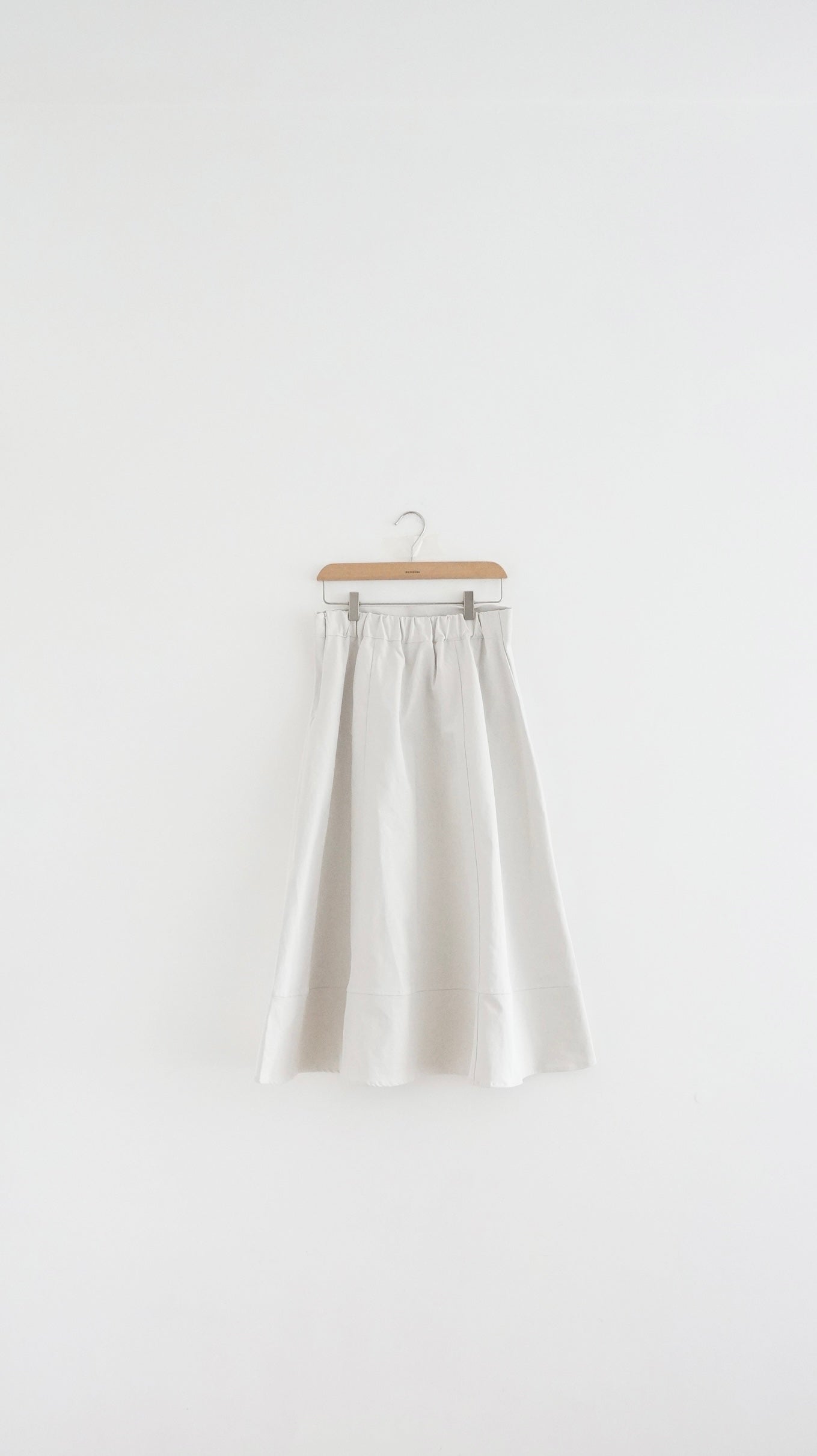 minimalist a-line long skirt in ice ( pre-order )