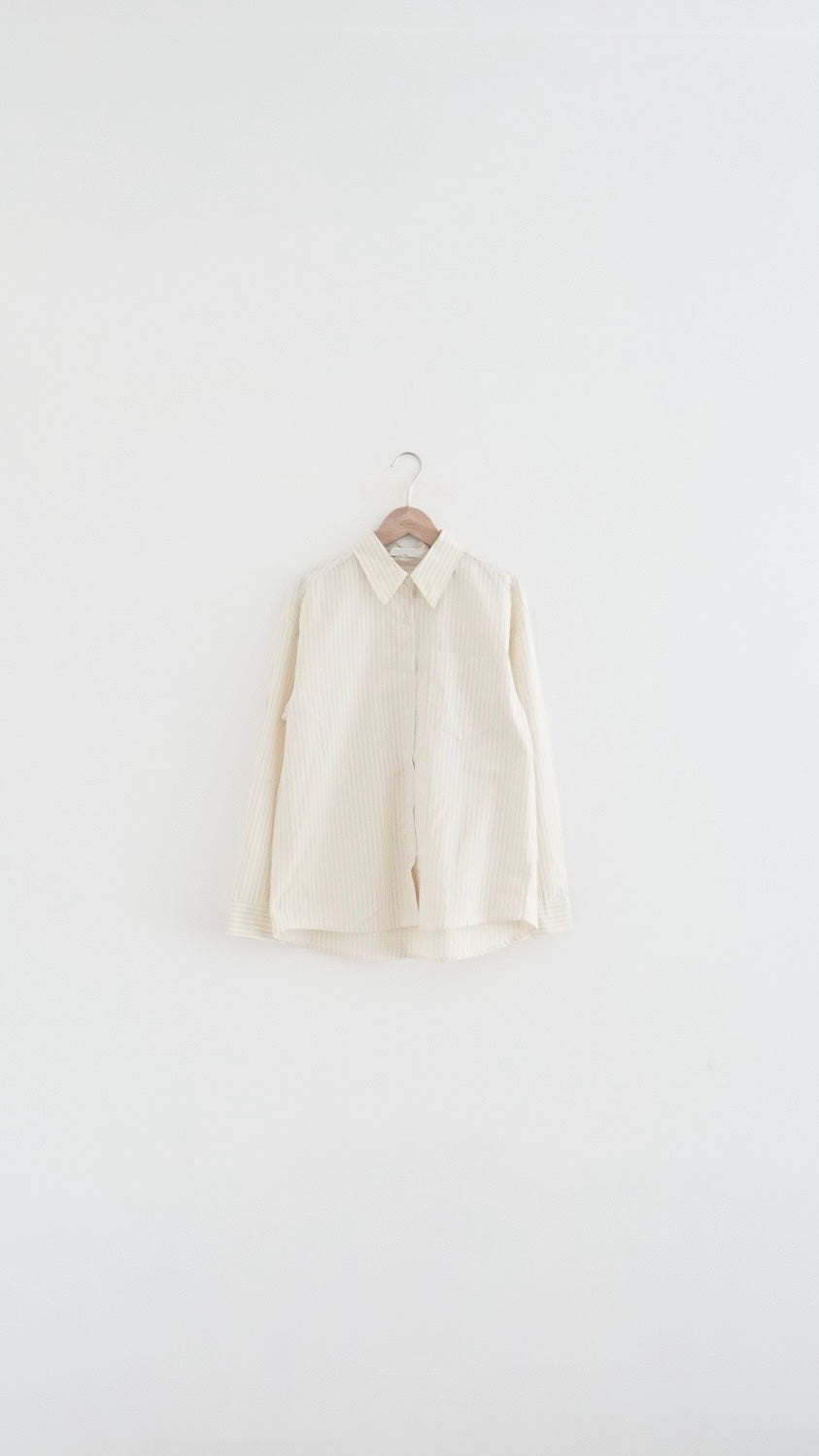 rei everyday striped shirt in butter (pre-order)