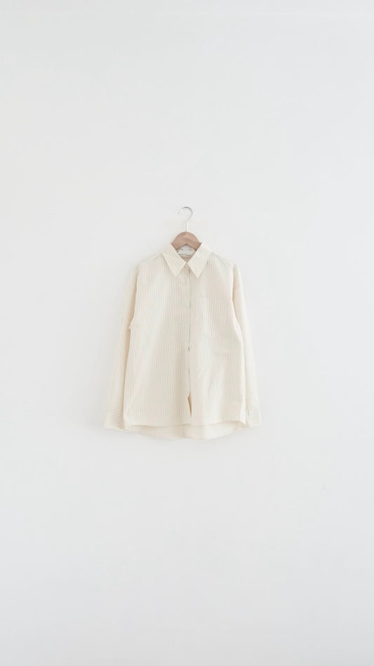 rei everyday striped shirt in butter (pre-order)
