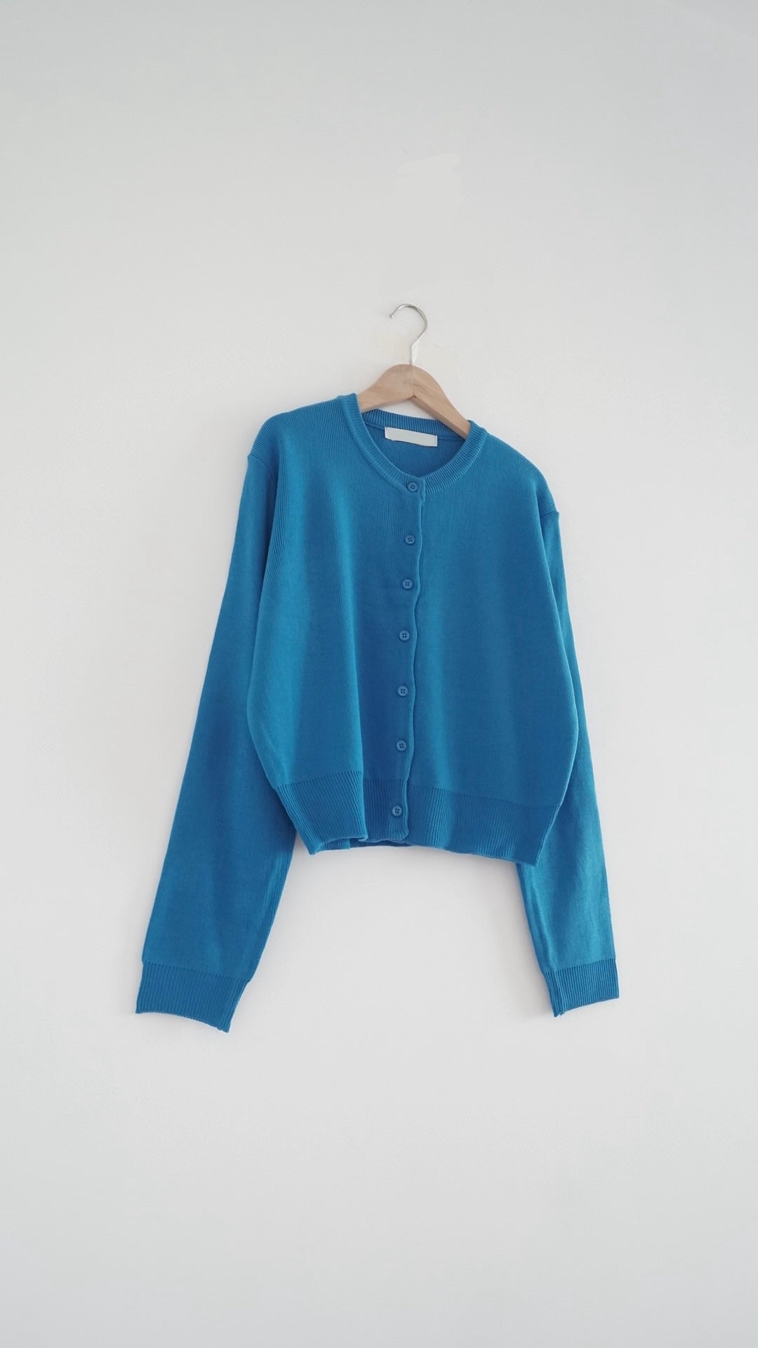 mizu classic cardigan in lake blue (pre-order)