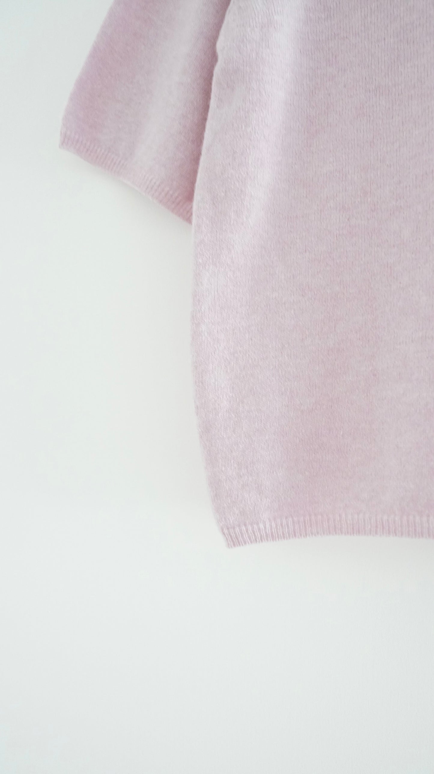 loose fitting short-sleeved sweater in pink lavender ( pre-order )