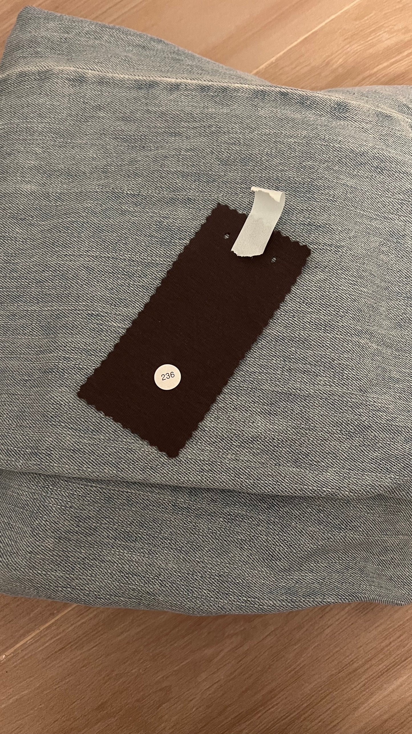 made-to-order ❇️ clean fit bone tee in charcoal ( pre-order )