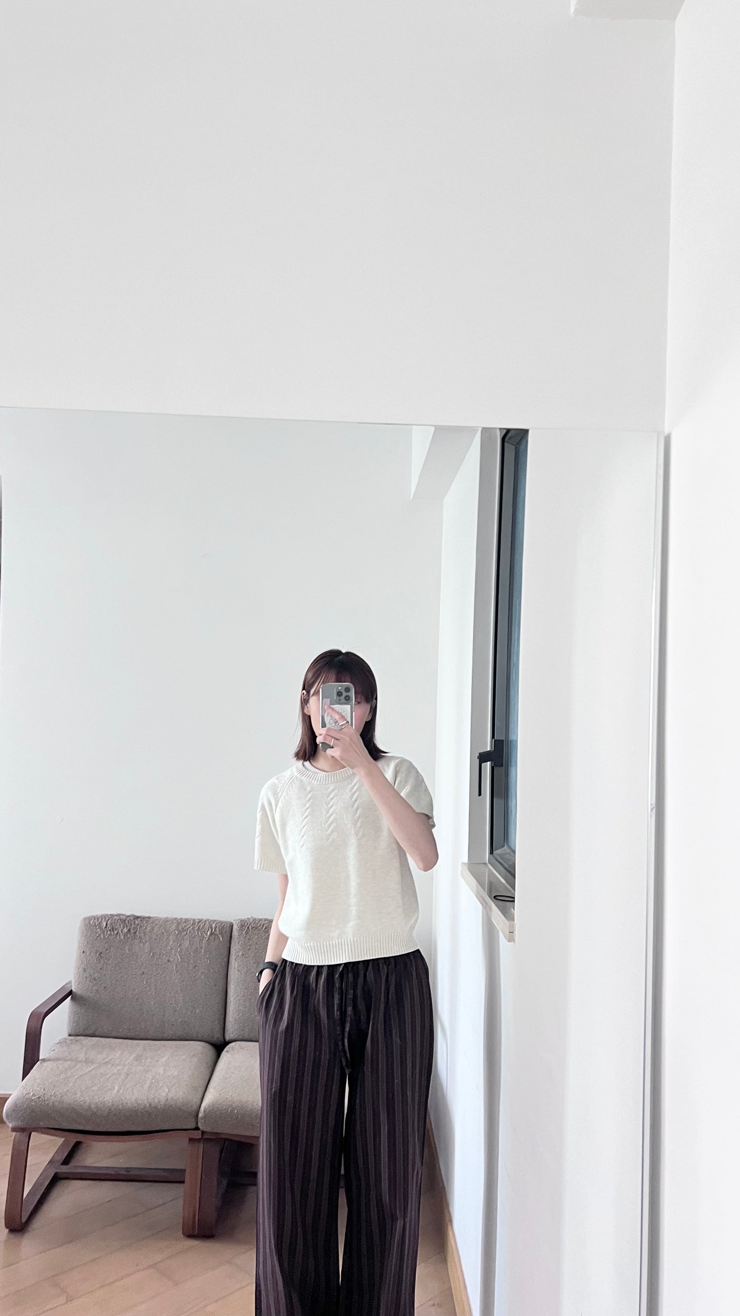 vintage sweater in ivory