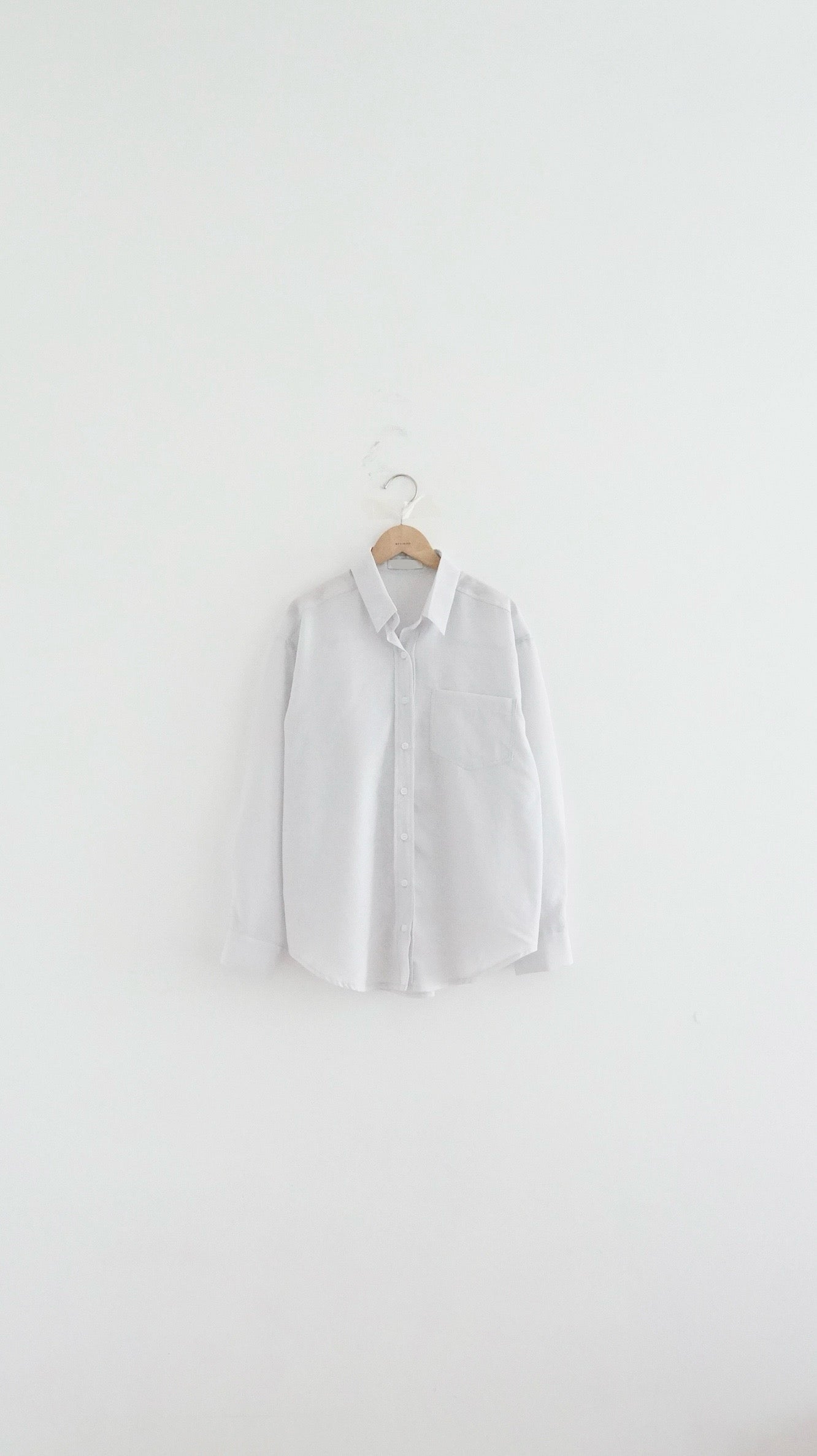 plain sheer shirt in dust