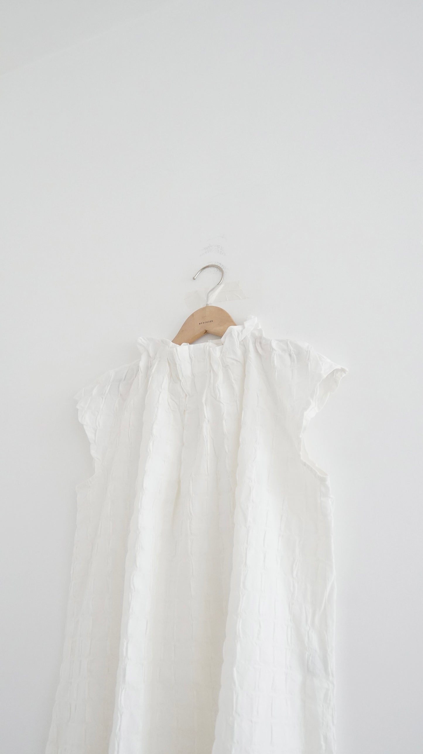 striped turtle-neck top in white