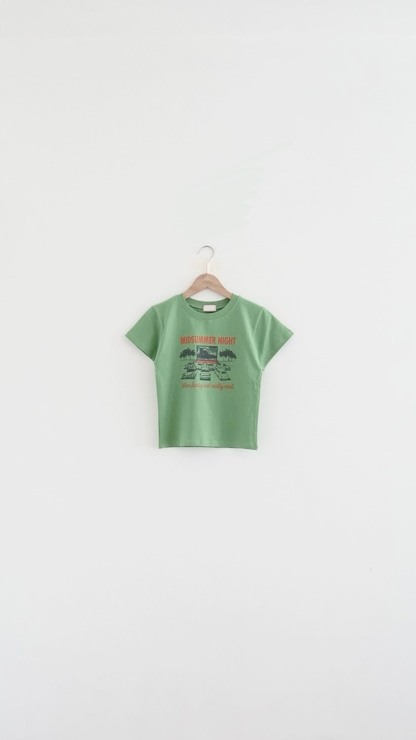 summer skinny tee in green (pre-order)