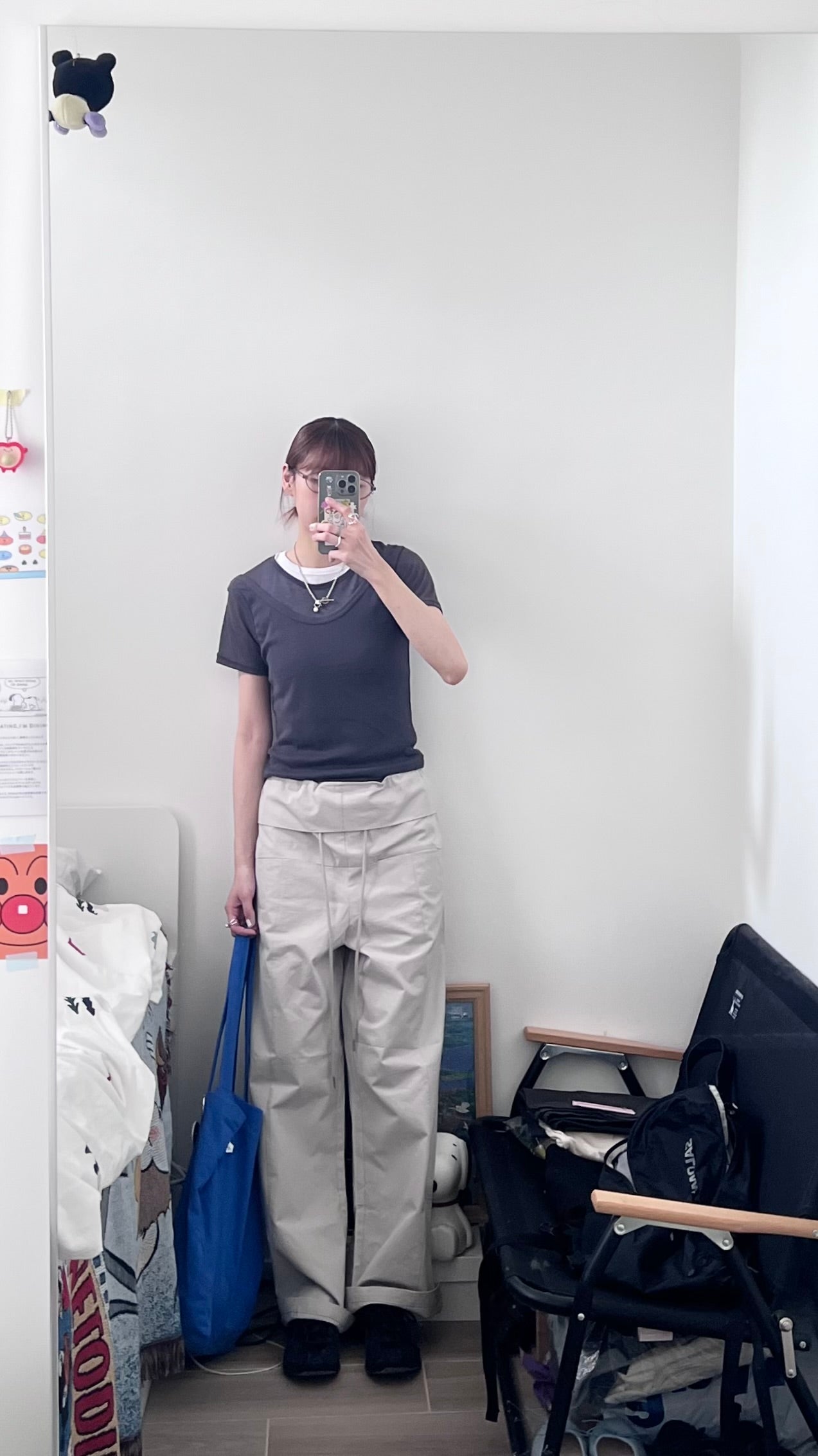 soufflé sheer tee in charcoal (pre-order)