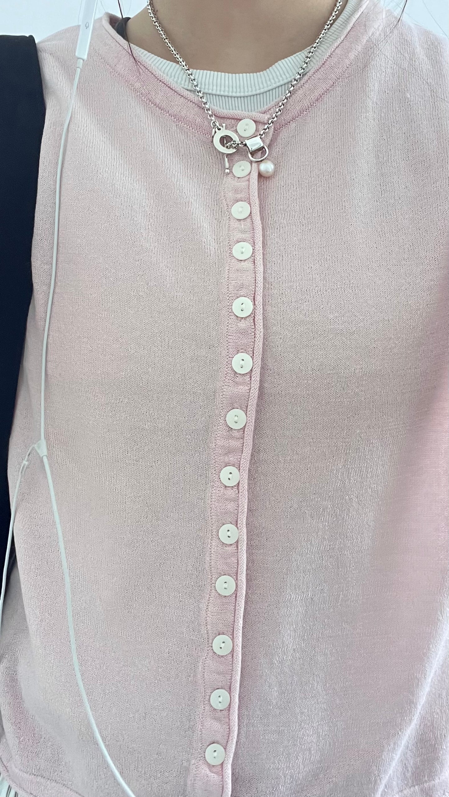 alice short sleeve button knit cardigan in pink (pre-order)