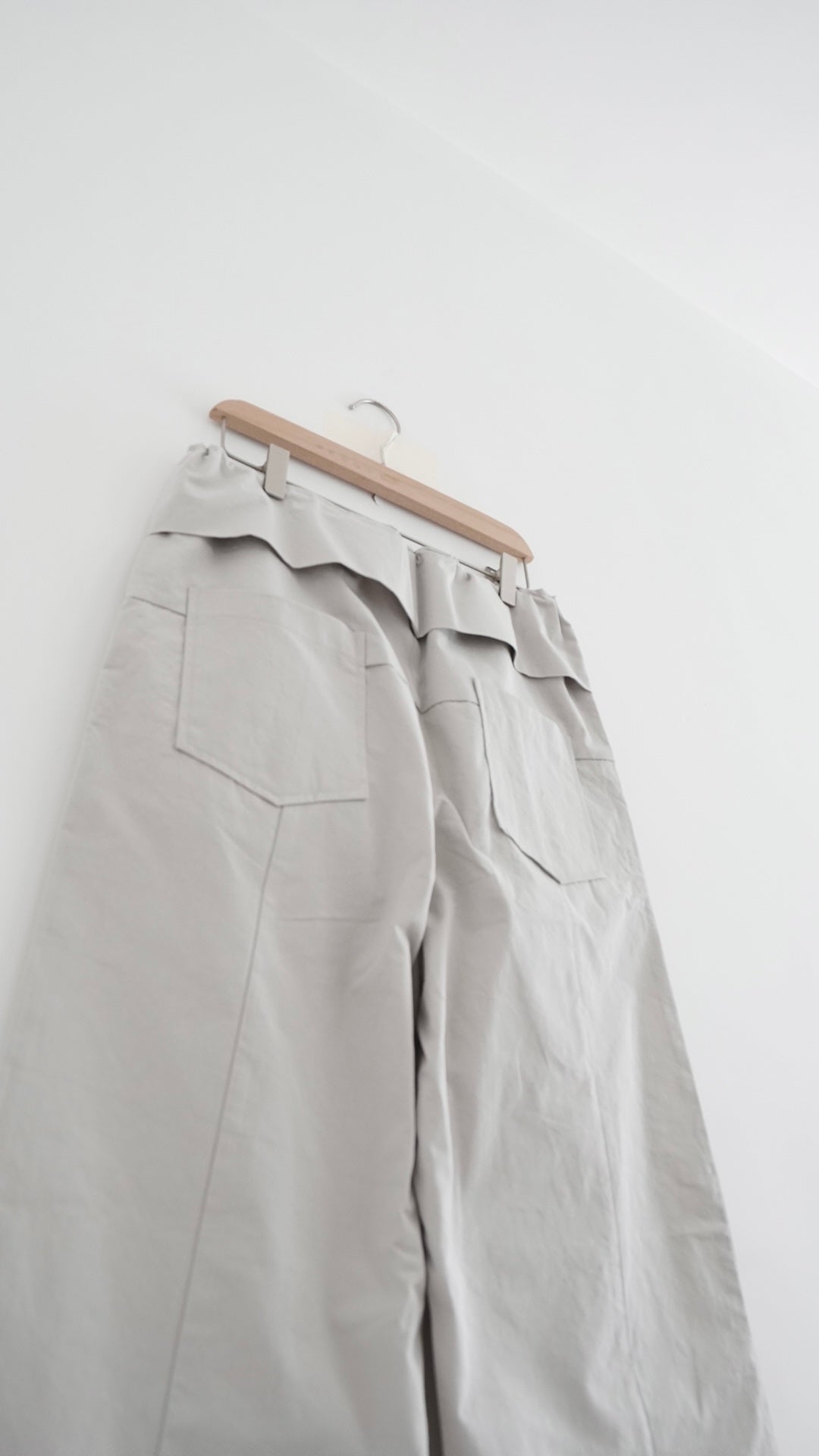 voss high end low waist vintage pants in grey (pre-order)