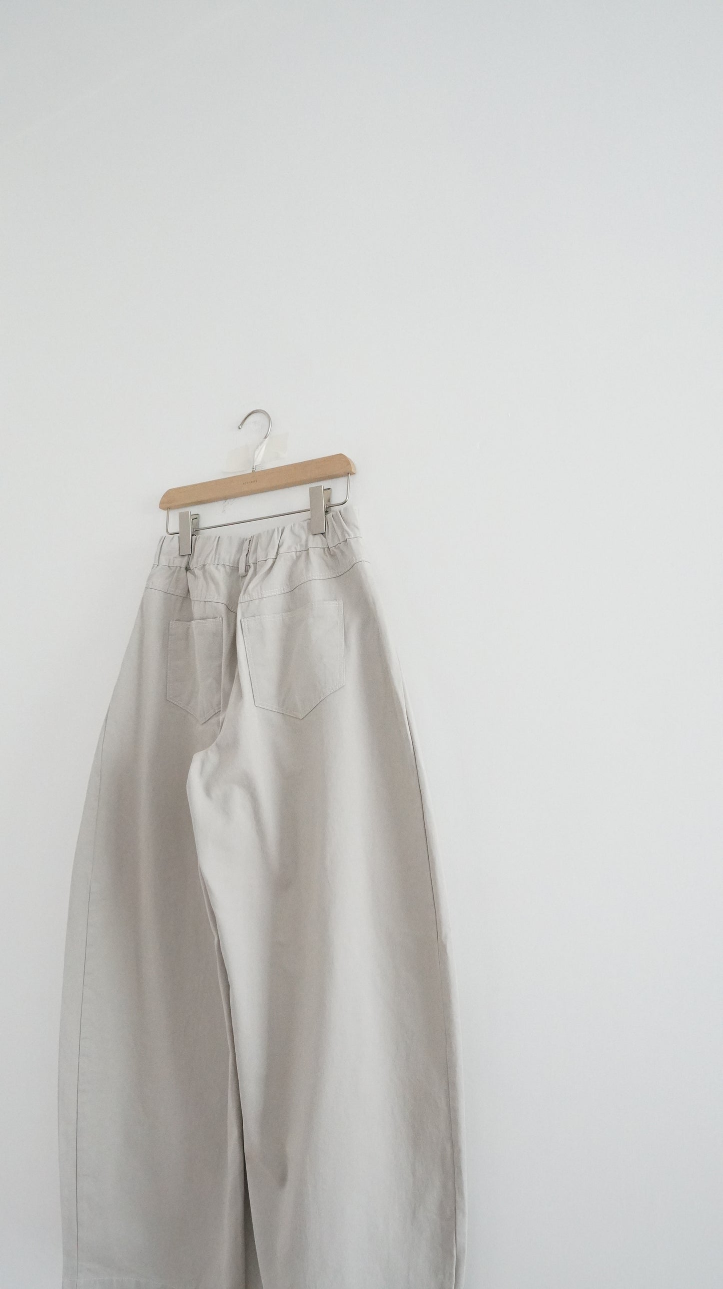 luka balloon wide pants in light grey
