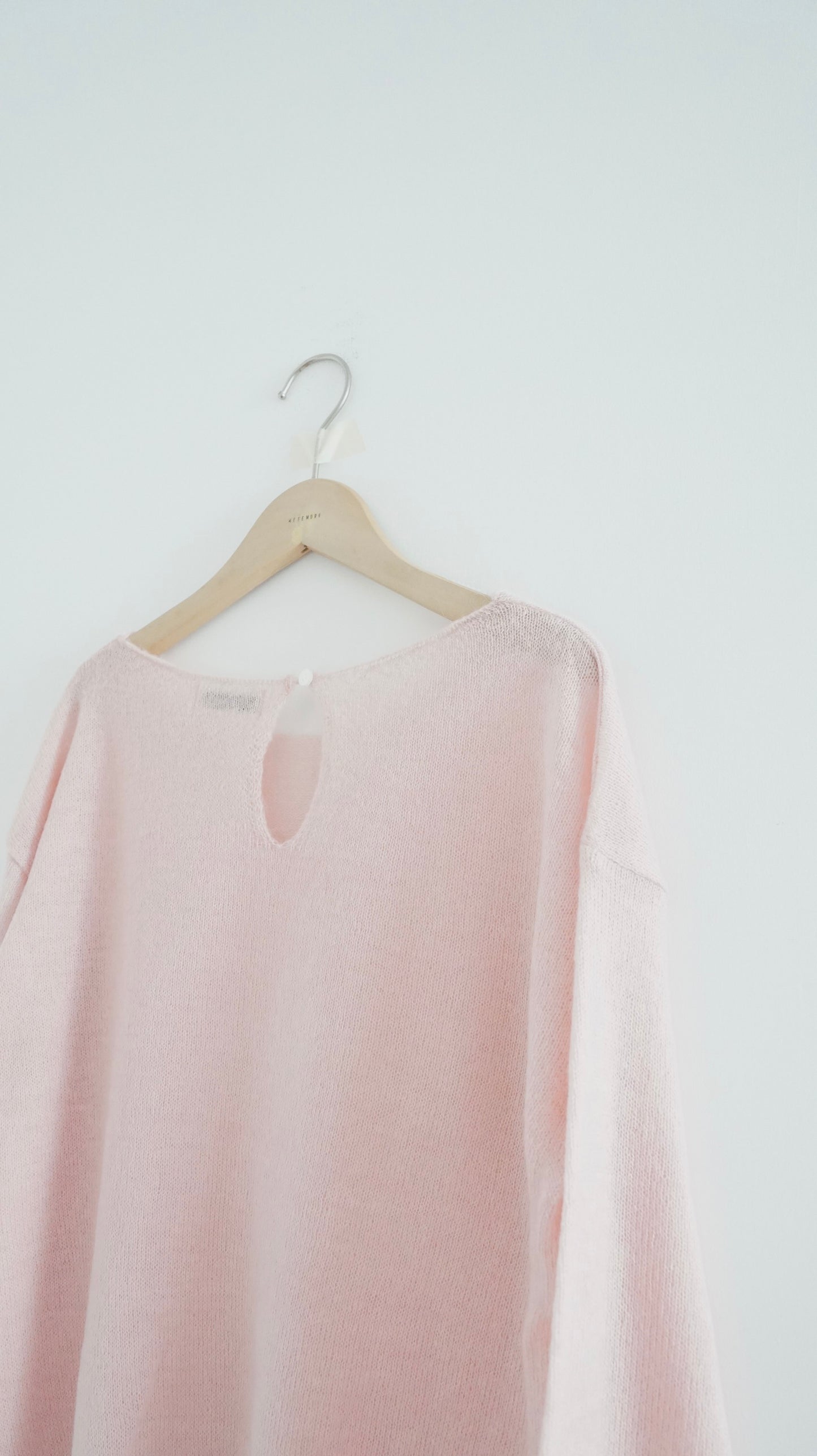 good sheer knit sweater in rose quartz ( pre-order )