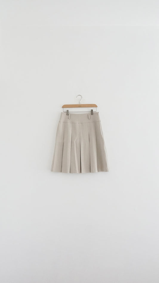 classic midi skirt in beige (M)