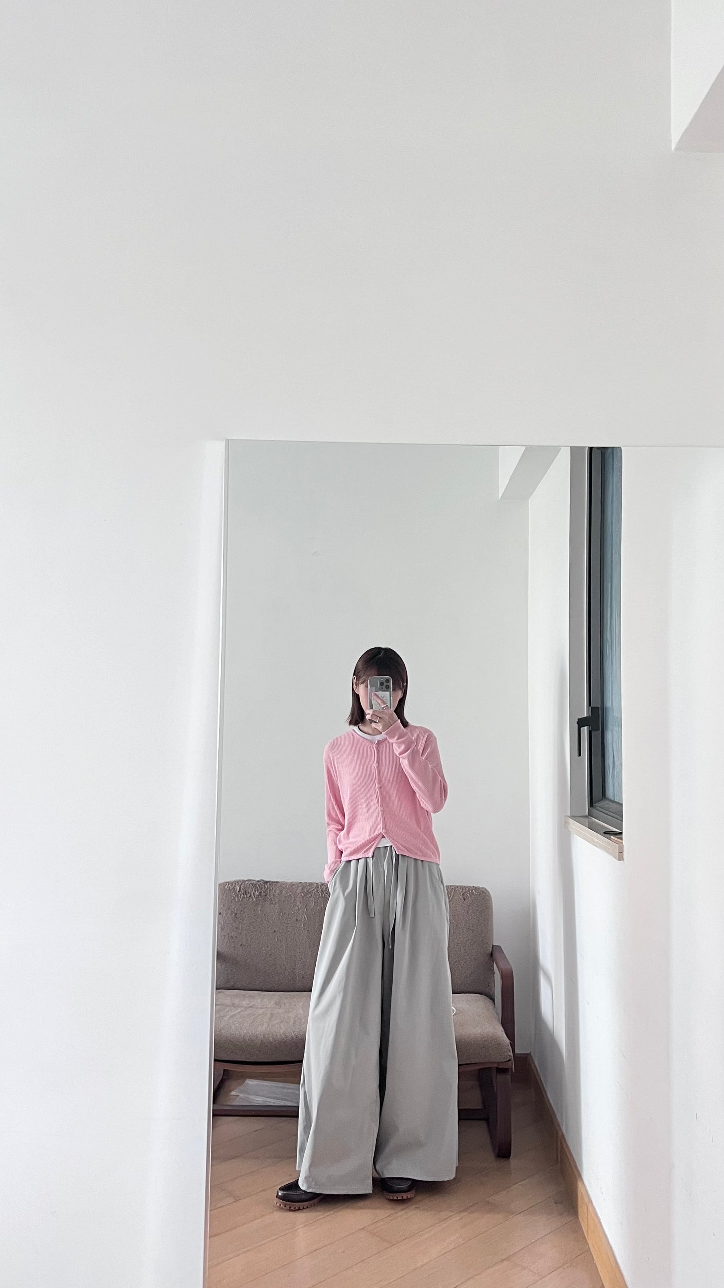 painted days cardigan in pink